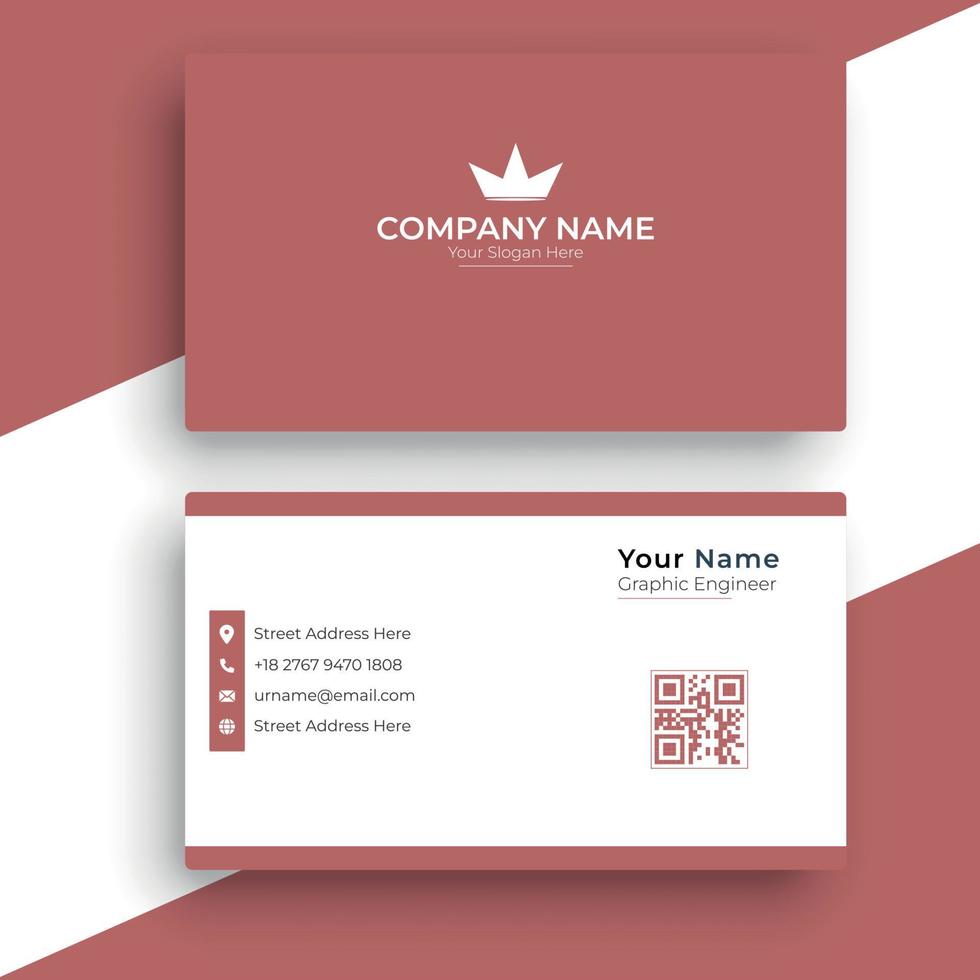 Creative business card template visiting card vector