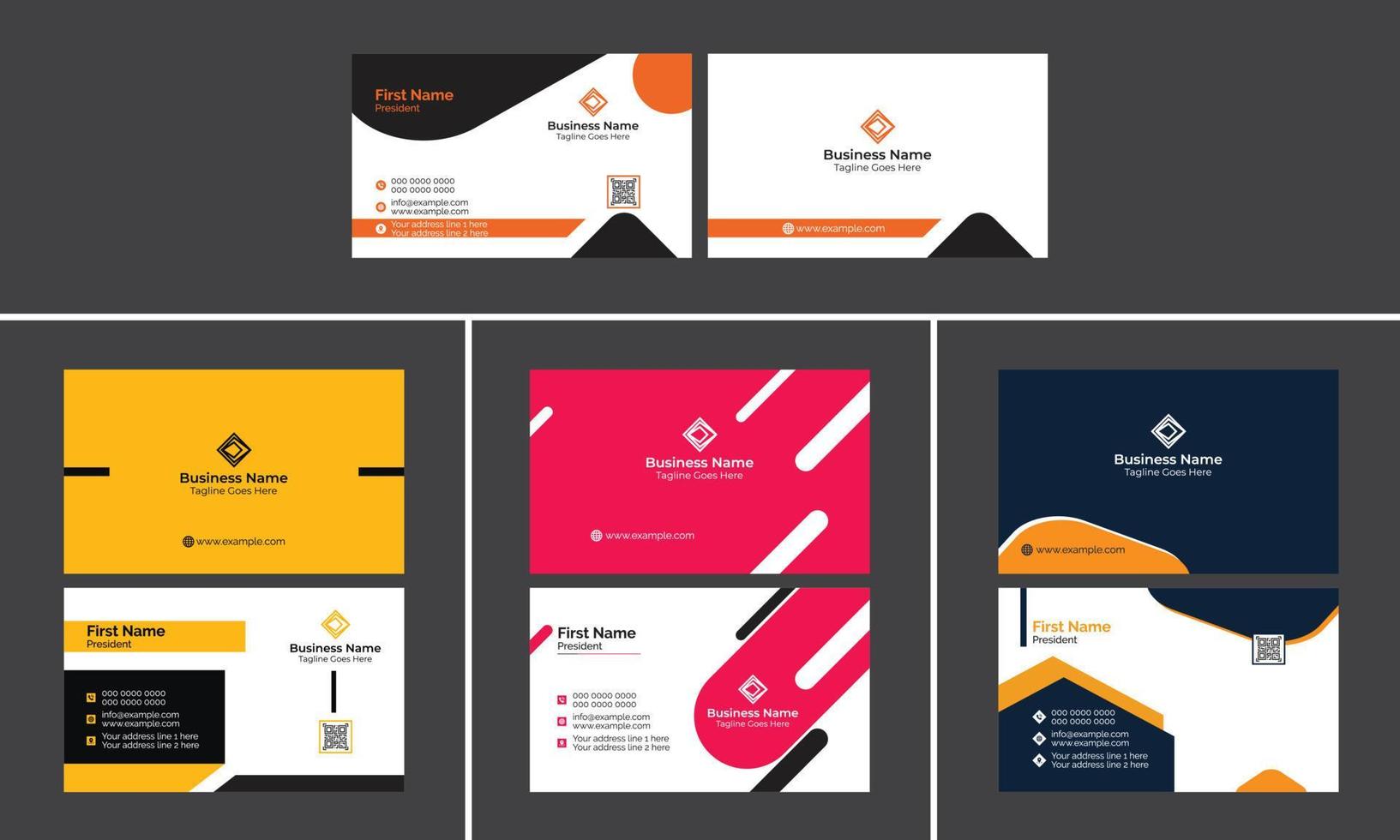 Creative Business Card Design Template vector