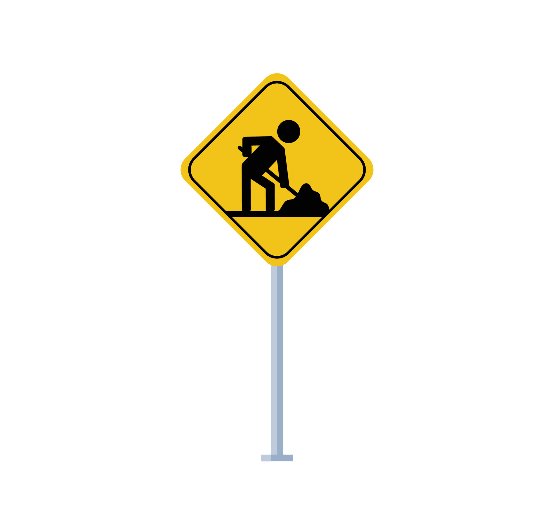 construction traffic sign symbol 9259408 Vector Art at Vecteezy