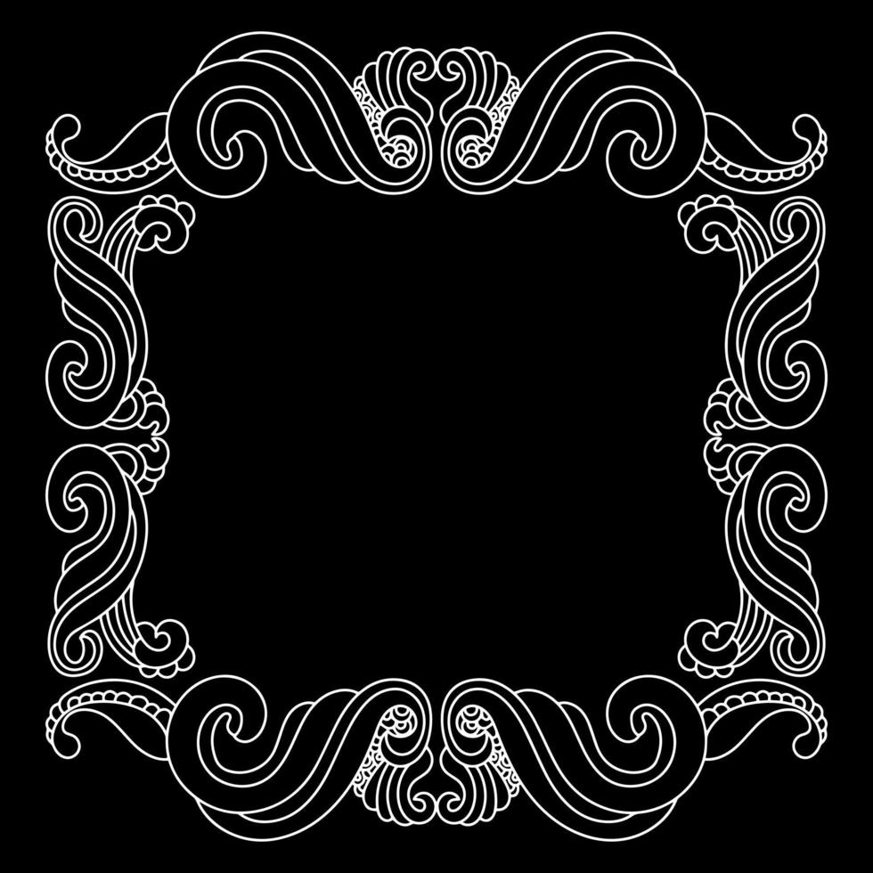 Decorative vintage frame design. - Vector. vector