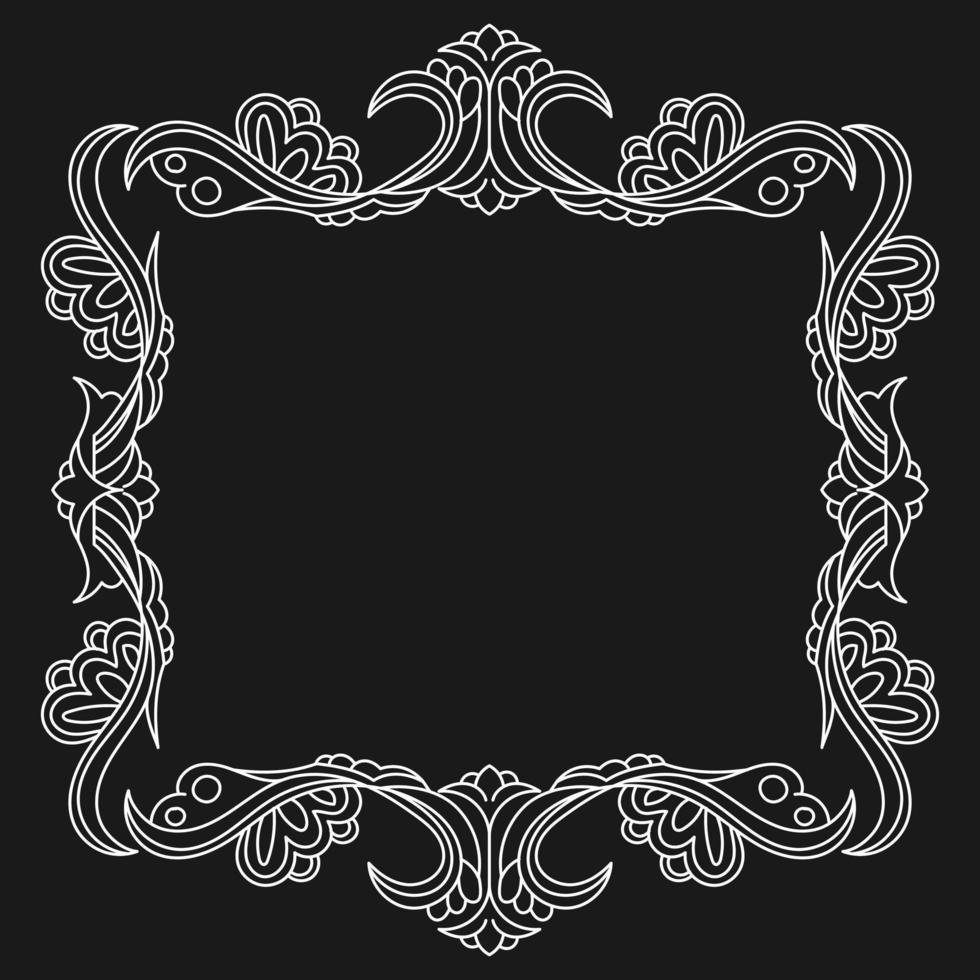 Decorative vintage frame design. - Vector. vector