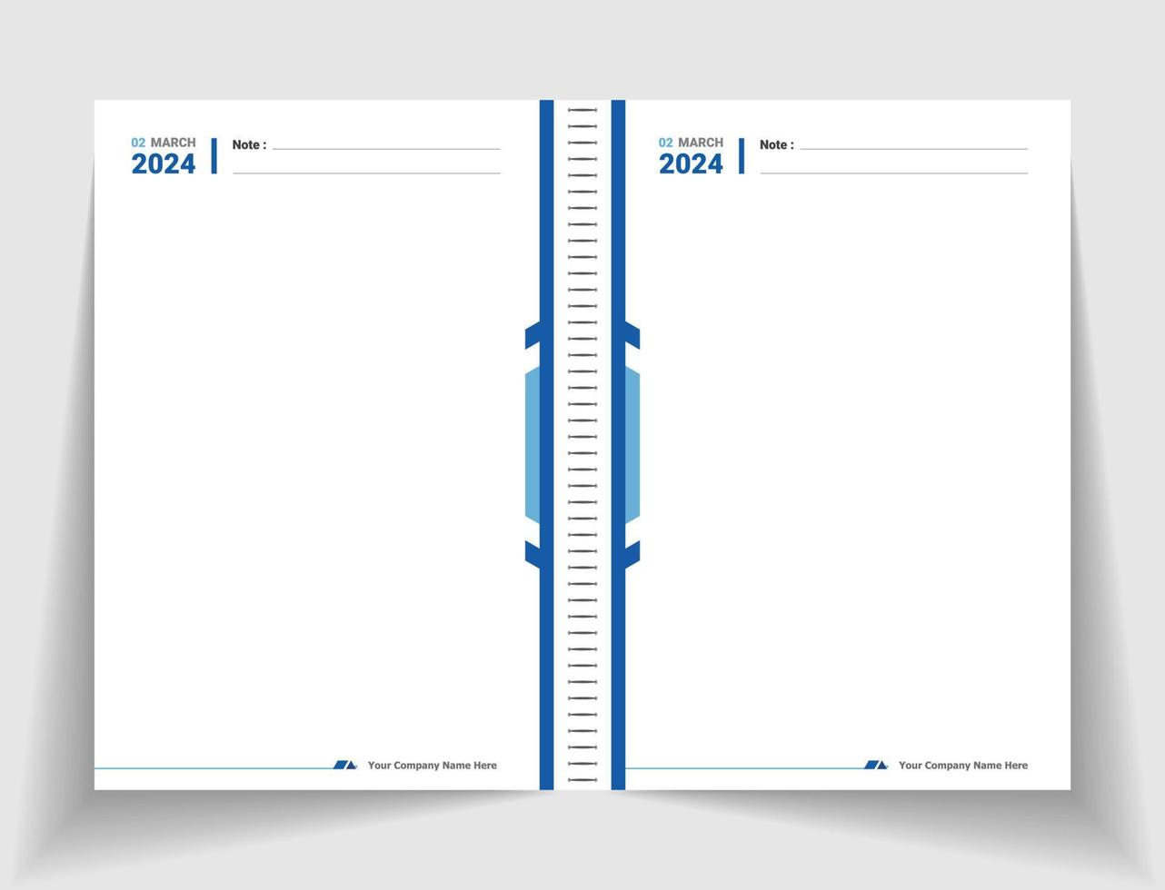 cuaderno de bocetos de cuadrícula de puntos de diseño de página de cuaderno de primavera de página interior de lácteos coloridos vector