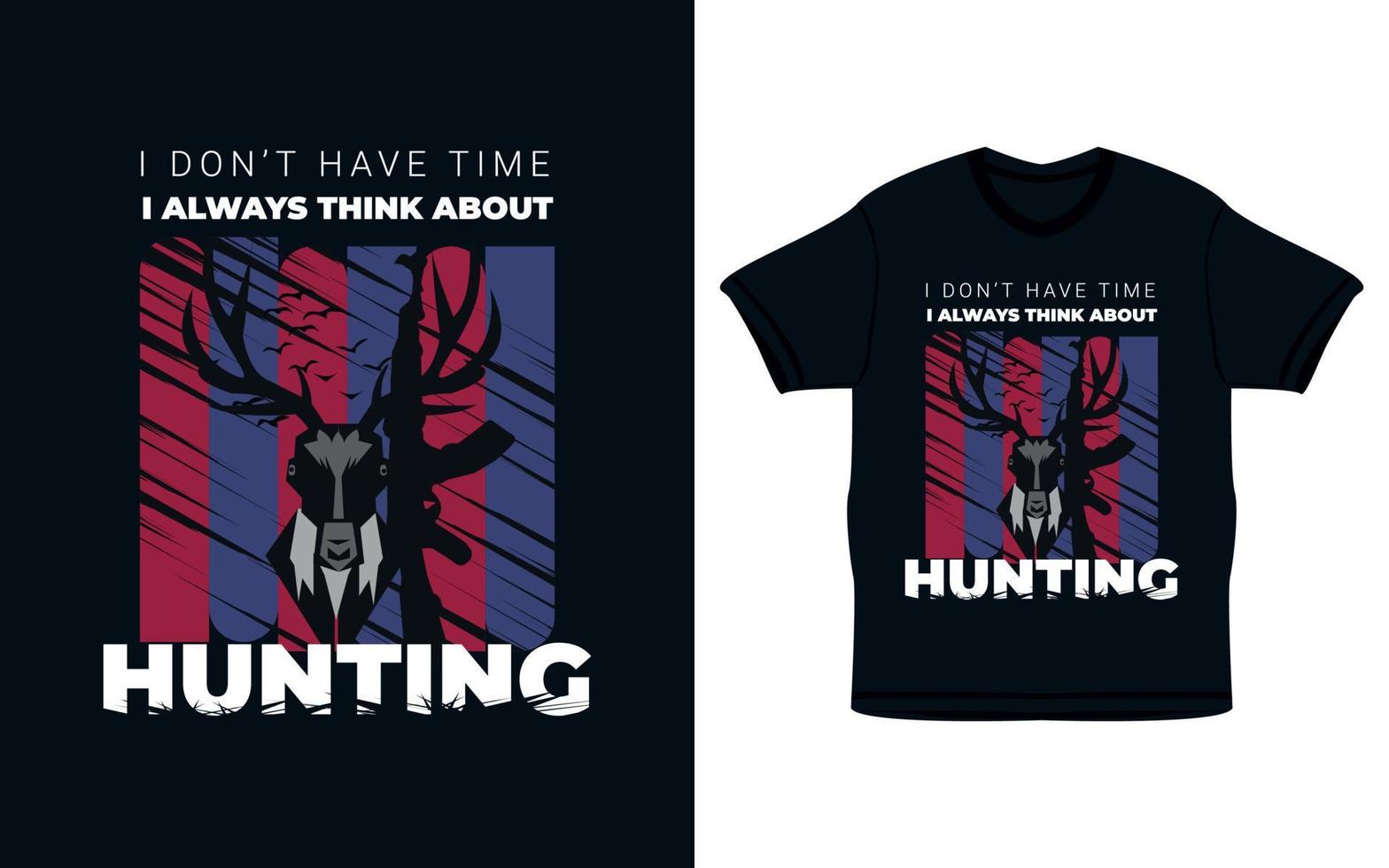 Hunting usa flag t shirt design template vector