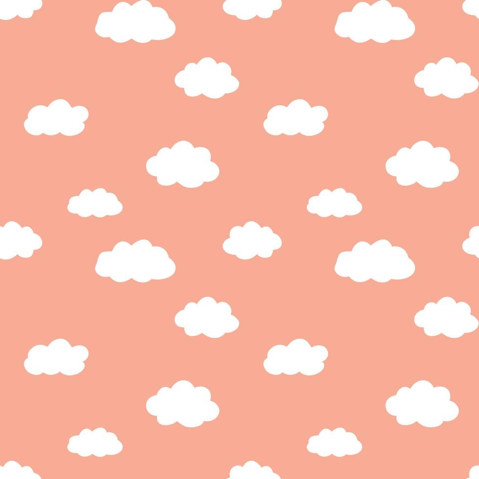 Fondo de patrón de ilustración de vector transparente de nube