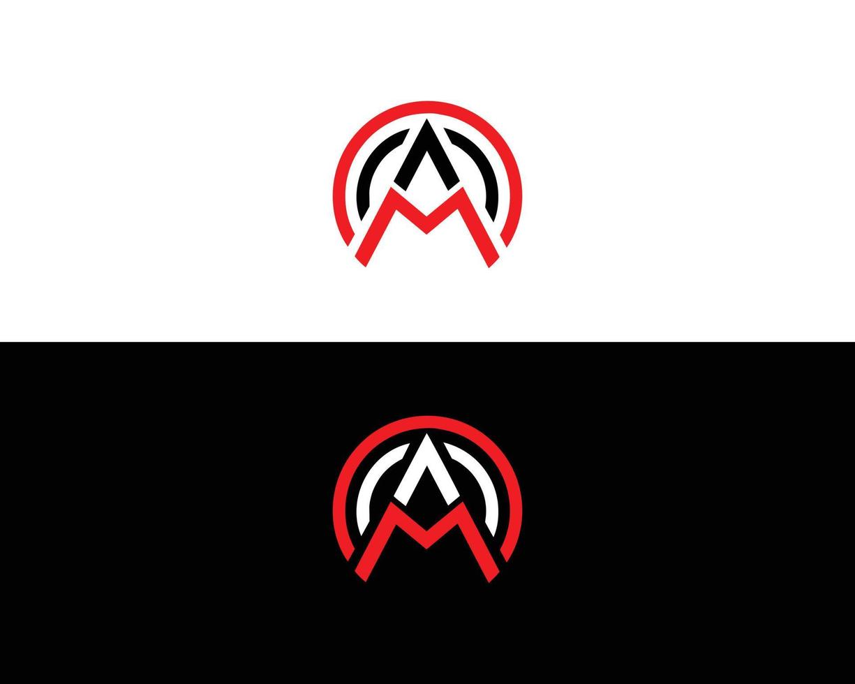 MA And AM Letter Logo And Icon Vector Element Design.