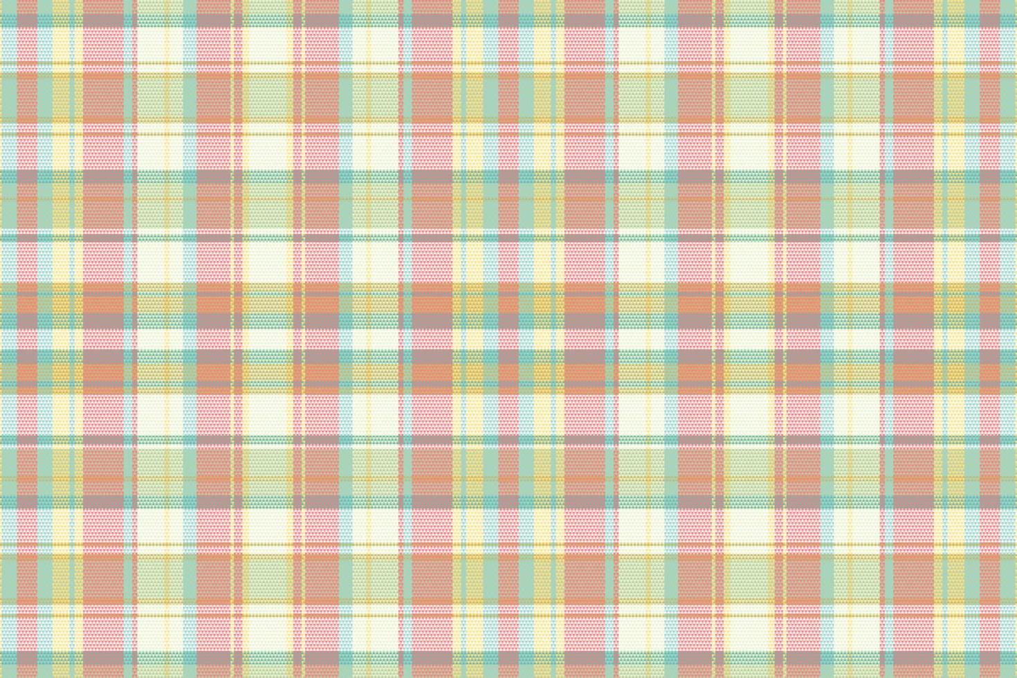 Tartan plaid pattern with texture and summer color. vector