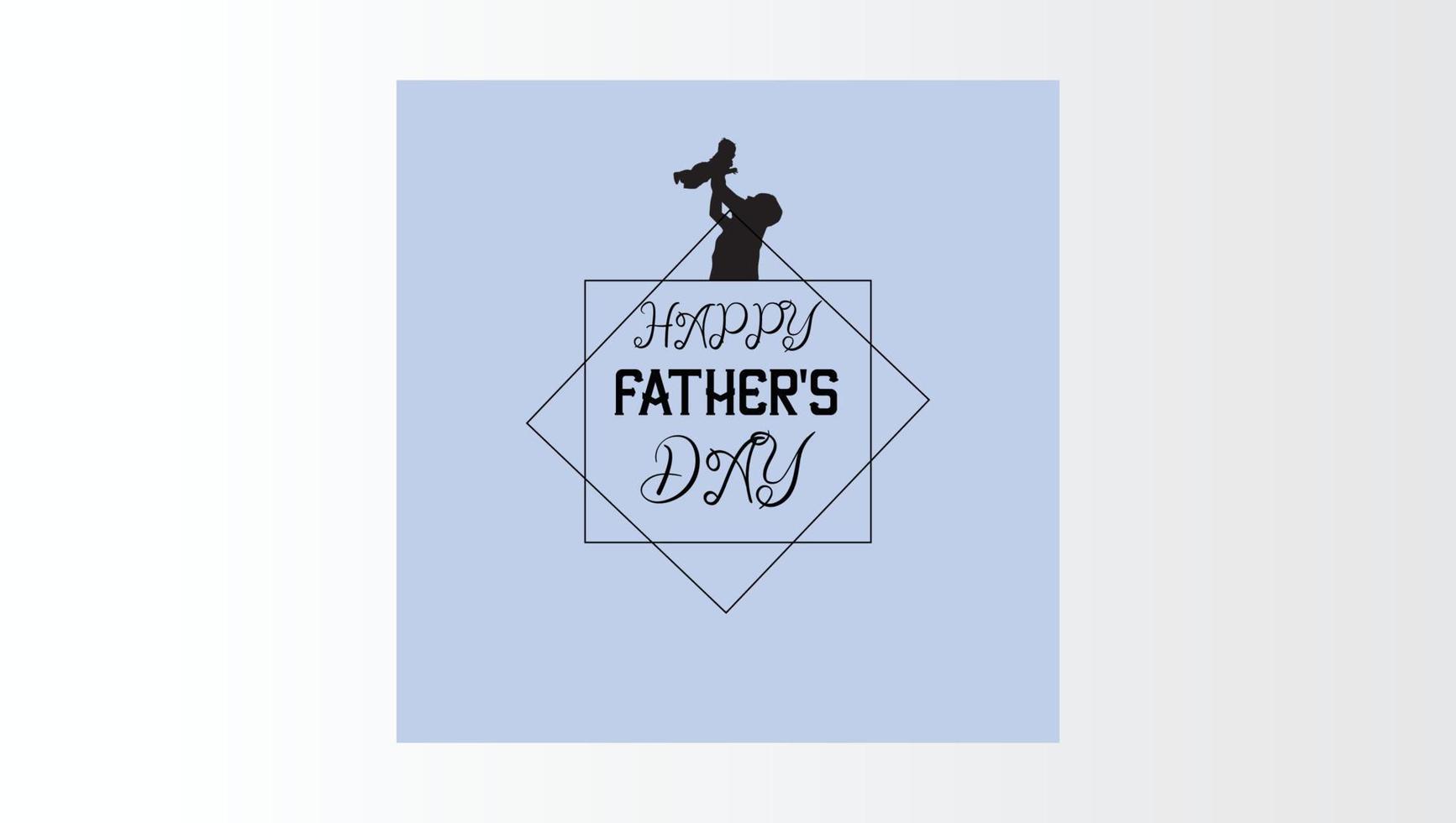 happy fathers day vector template