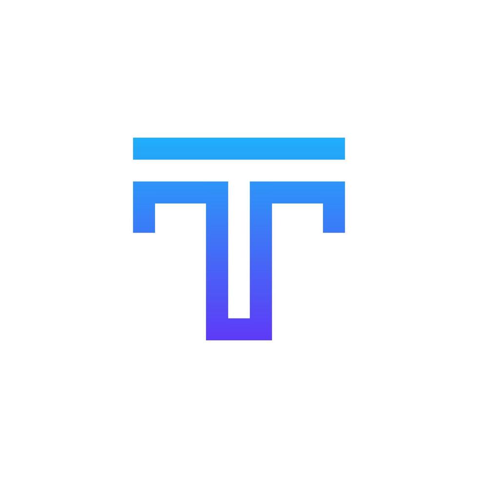 Letter T logo icon design template elements. vector illustration