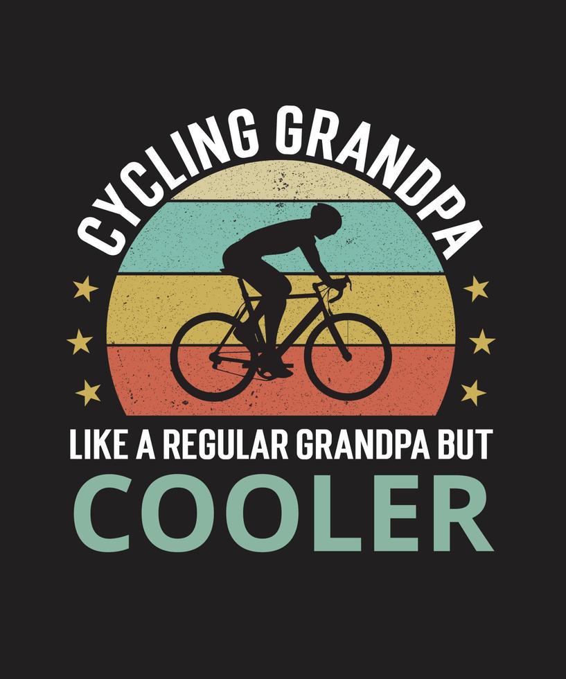 abuelo en bicicleta como un abuelo normal pero svg más genial, regalos de padre vector