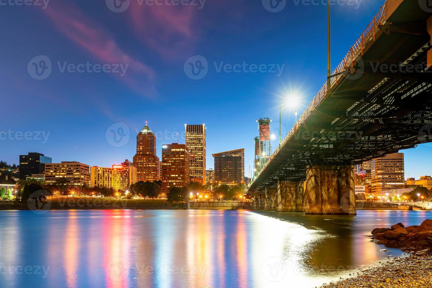 Portland city downtown skyline  cityscape of Oregon, in USA photo