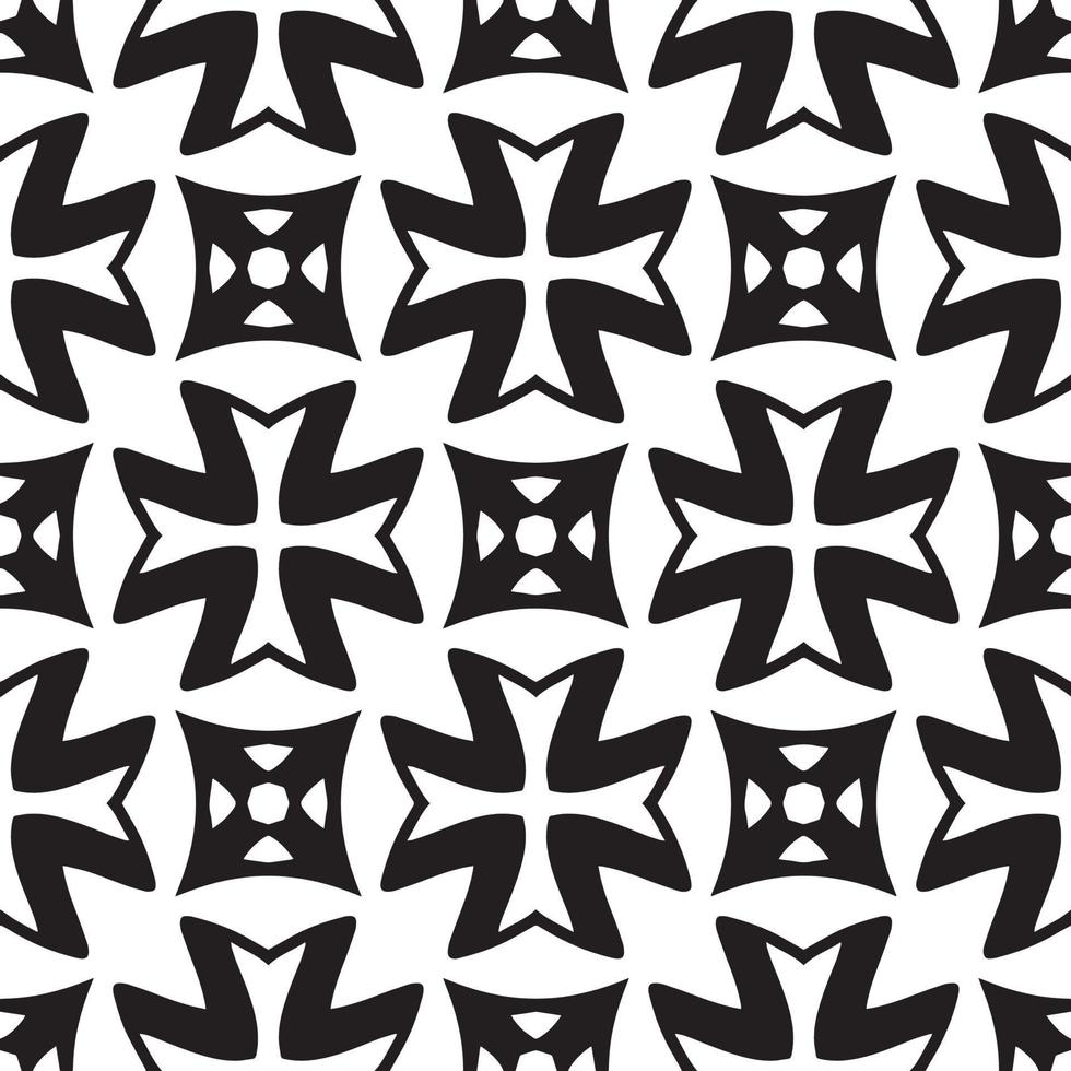 Geometric seamless black and white background. Geometry. Pattern. vector