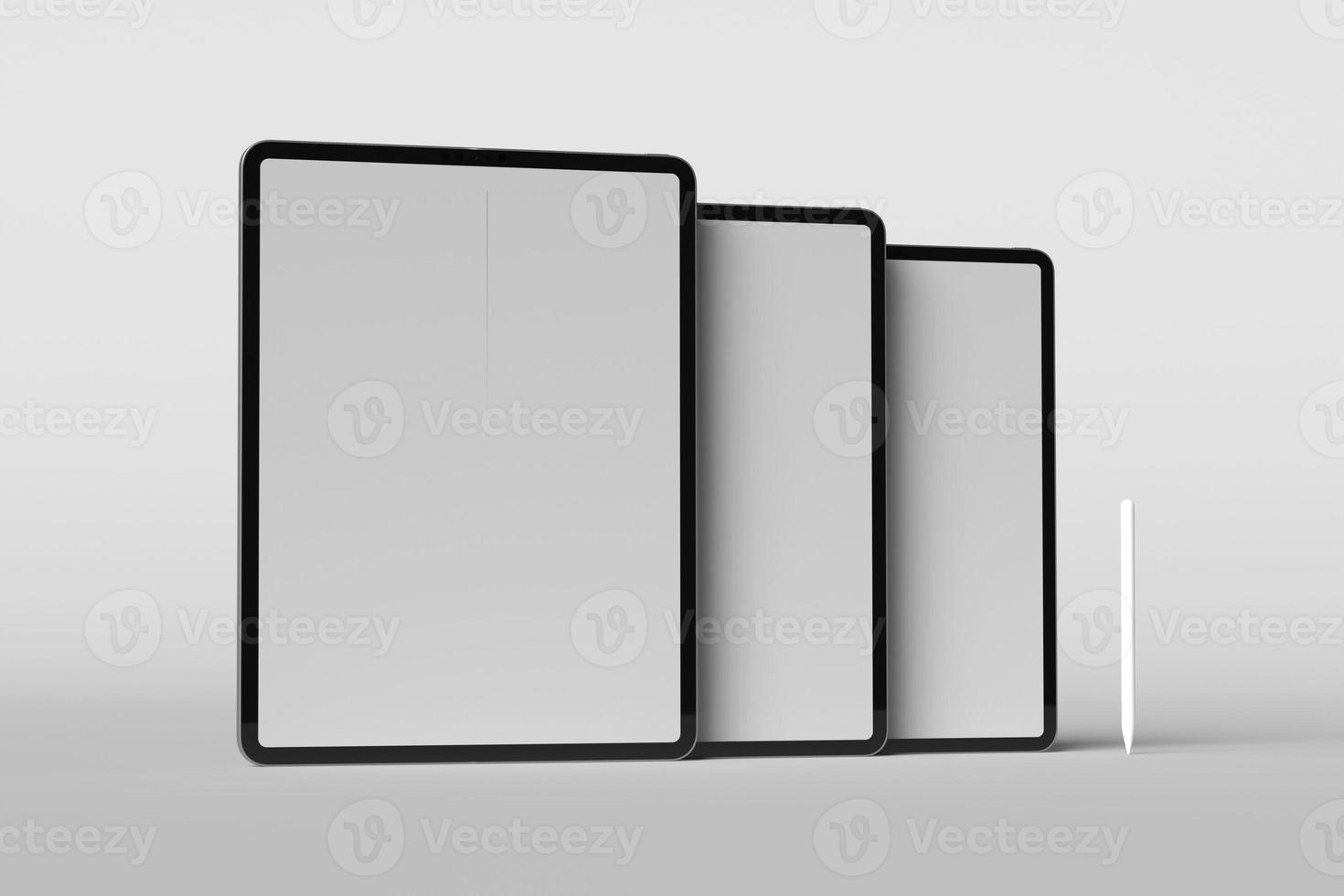 Tablet screen blank mockups photo