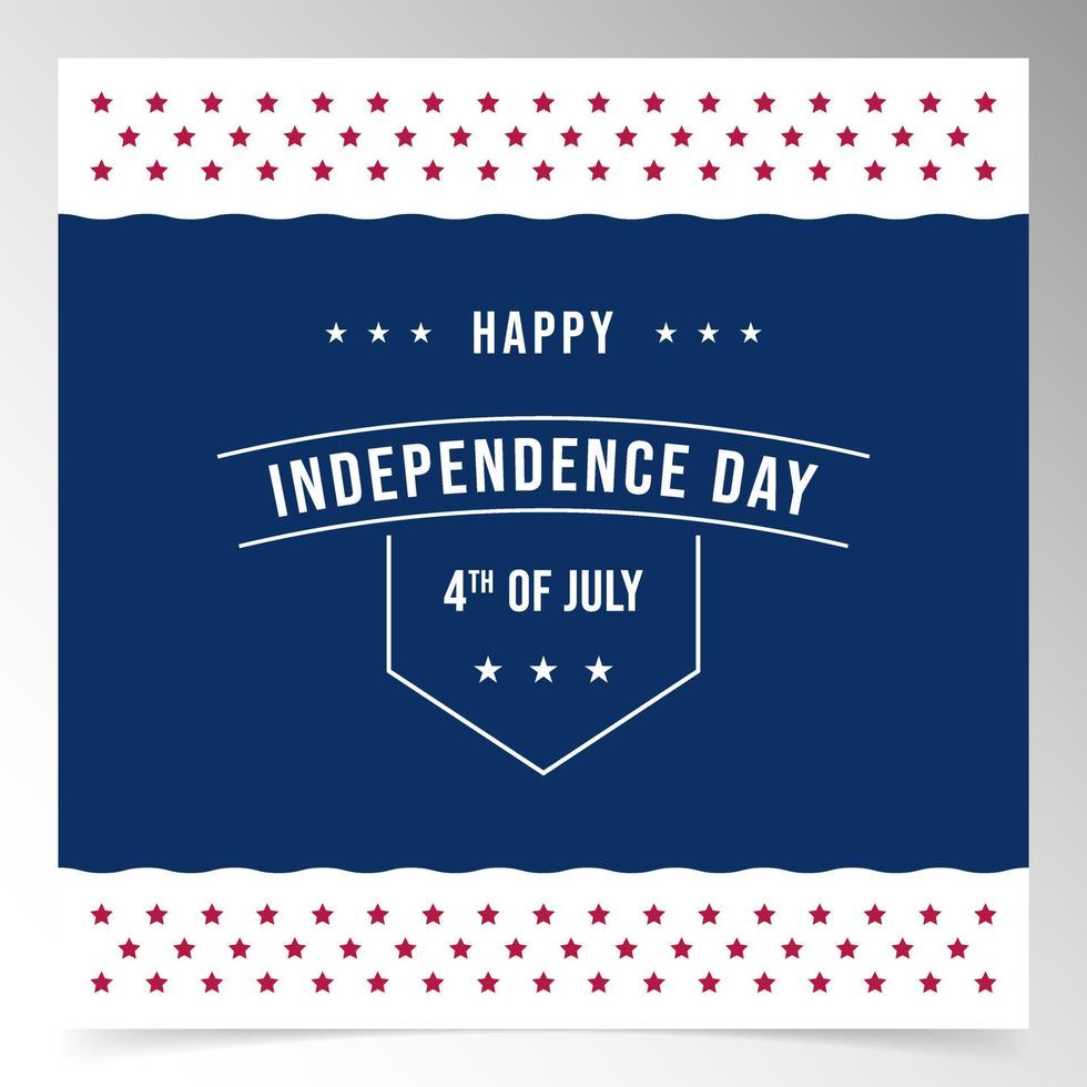 usa independence day background design template vector