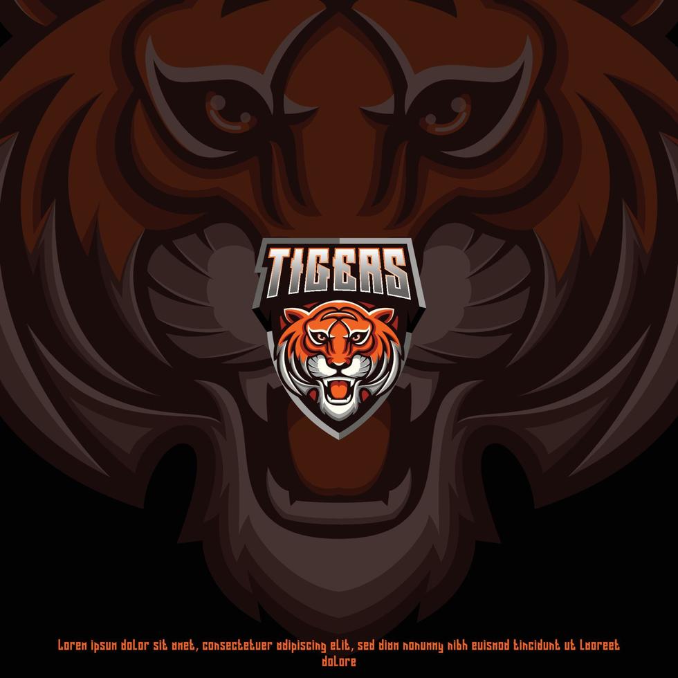 Tiger mascot best logo design good use for symbol identity emblem badge brand and more vector