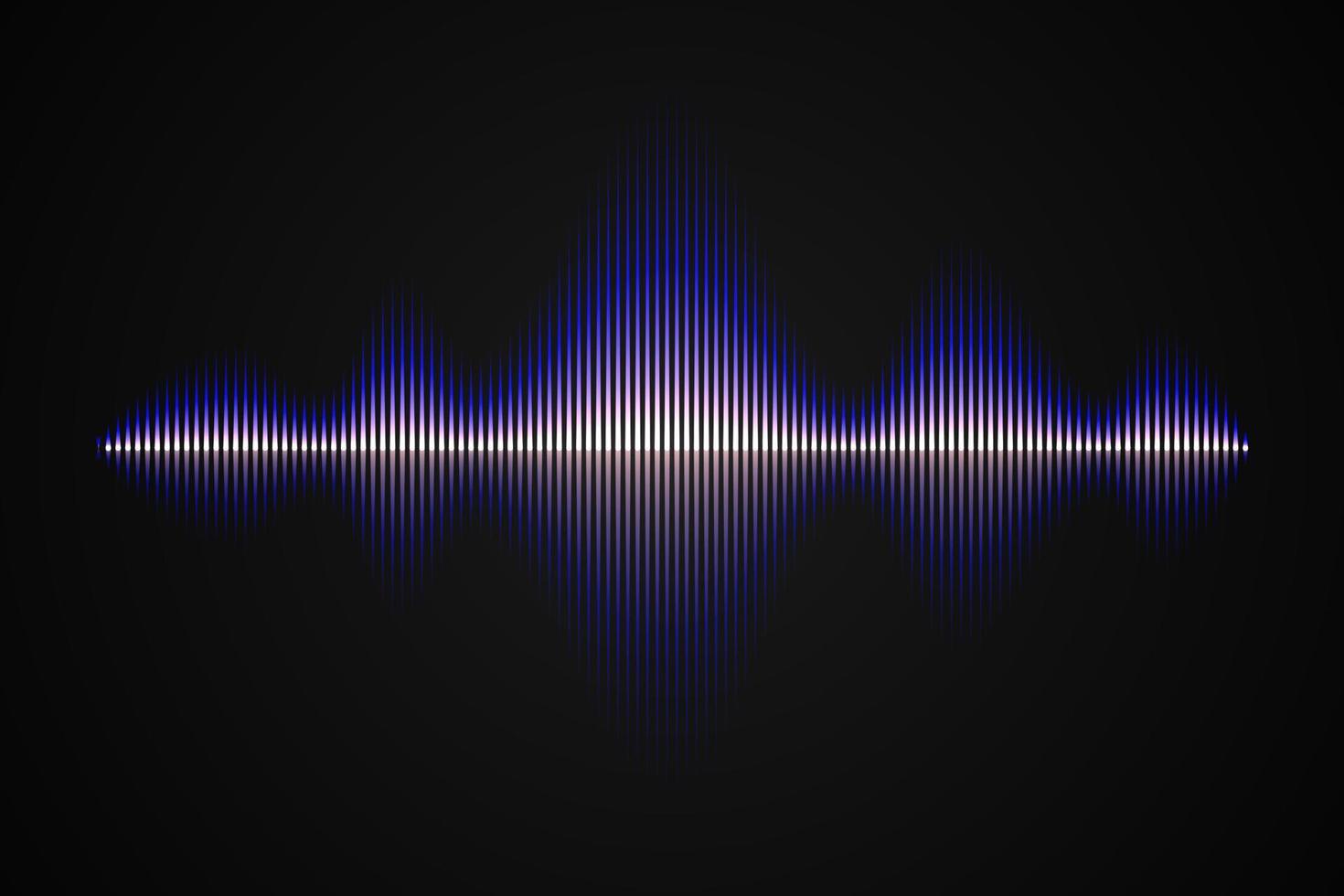 Abstract music sound wave, vector