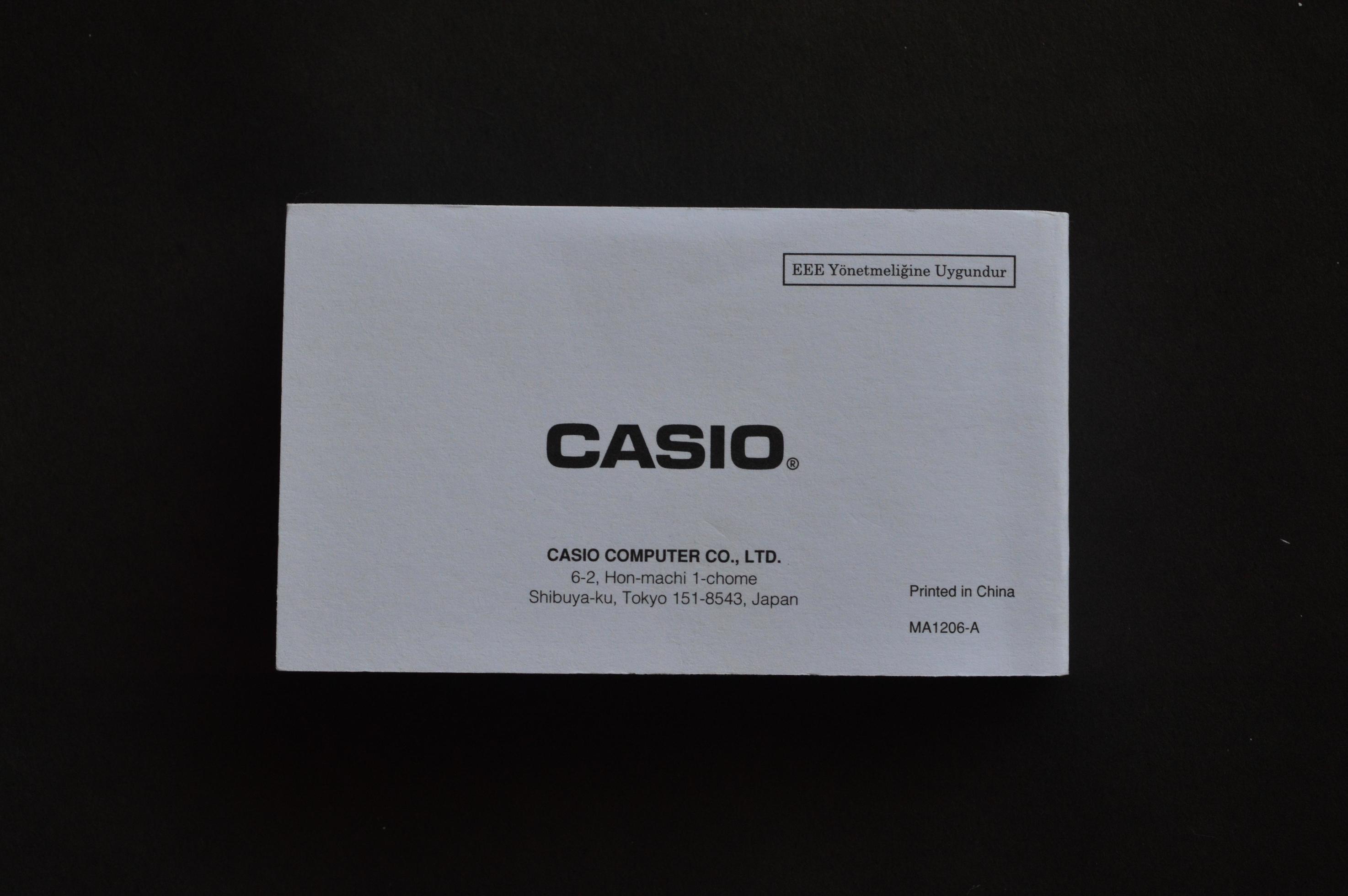 Batam Indonesia. June 18th 2022. Casio watch manual book on