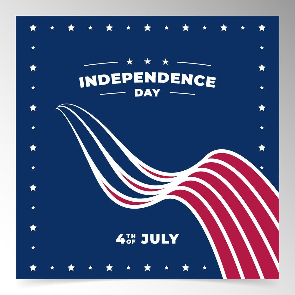 usa independence day background design template vector