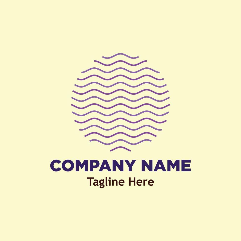 water flow logo simple icon design illustration vector