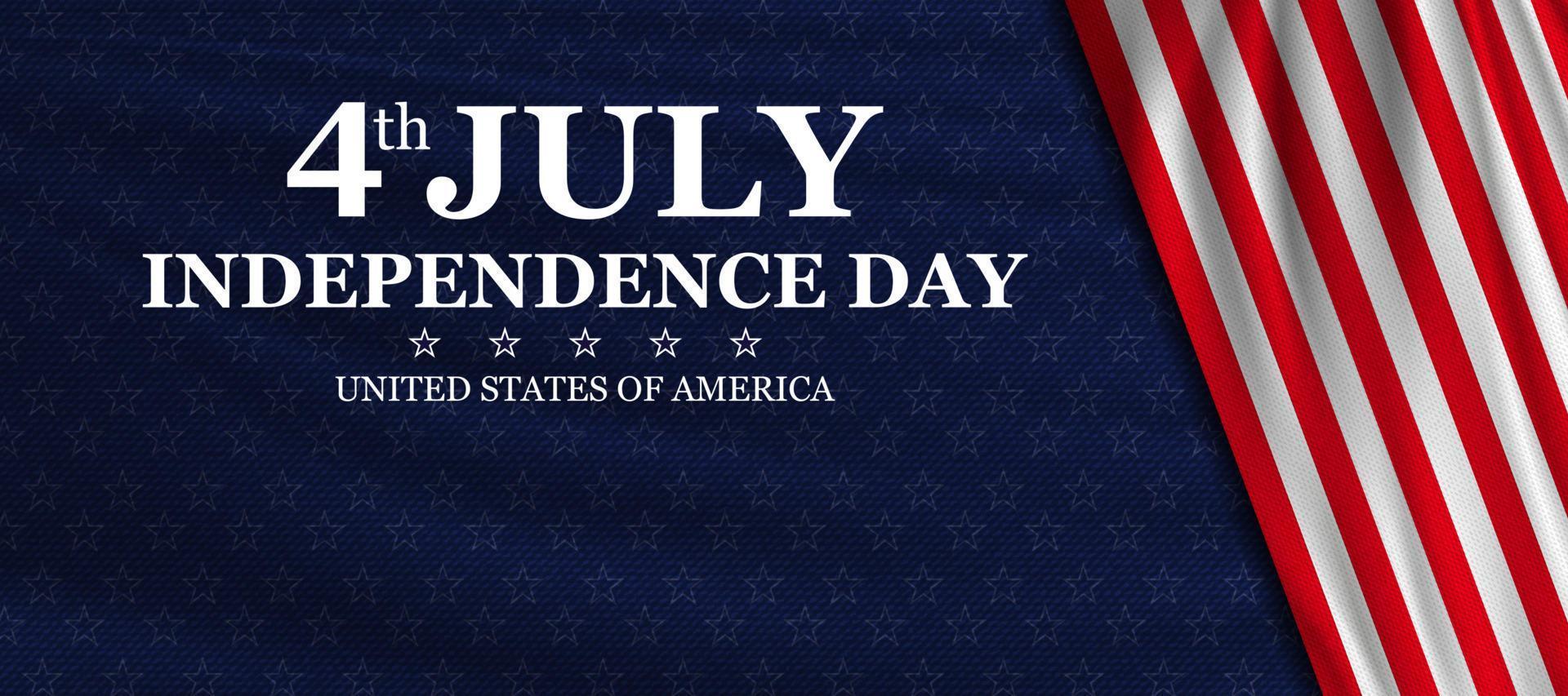 4th of July Independence Day background. National holiday of the USA. vector