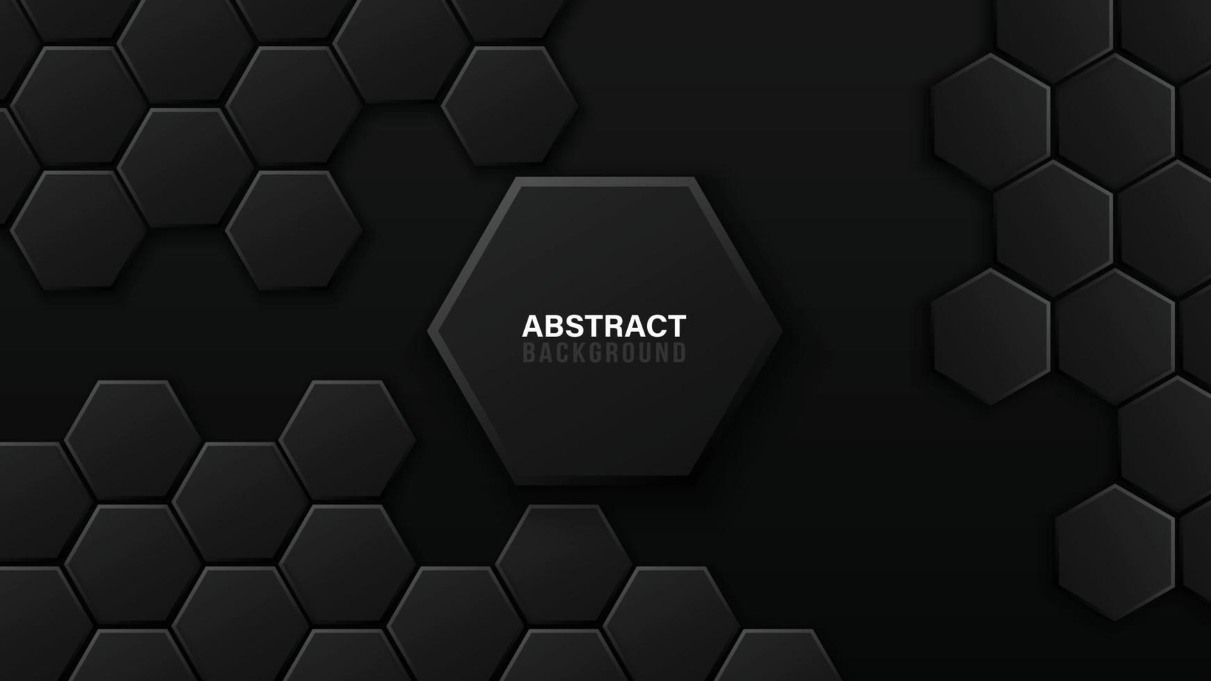 Abstract Background. Embossed Hexagon ,honeycomb black Background,light and shadow,Vector Dark color embossed design.For wallpaper.Embossed hexagon black background.light and shadow.modern background. vector