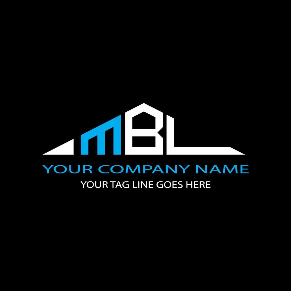MBL letter logo creative design with vector graphic