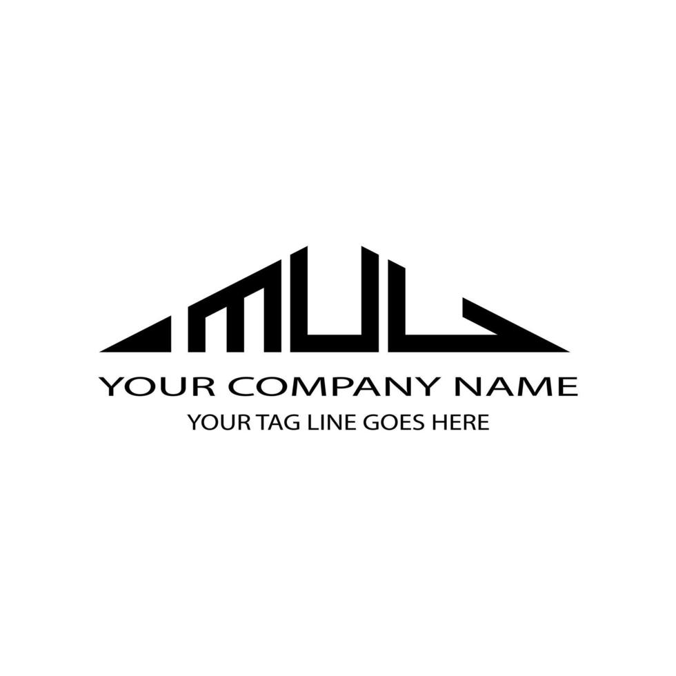 MUU letter logo creative design with vector graphic