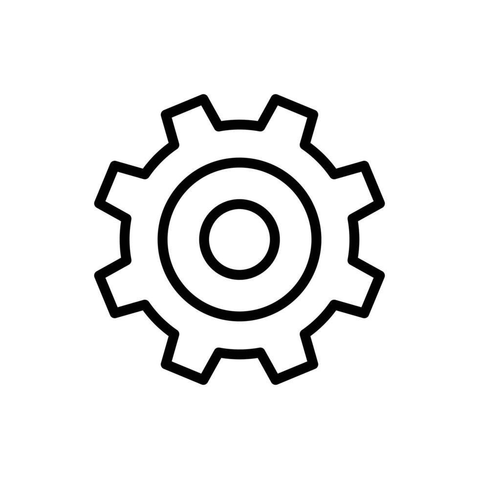 Gear icon. Gear icon vector design illustration. Gear icon collection. Gear simple sign