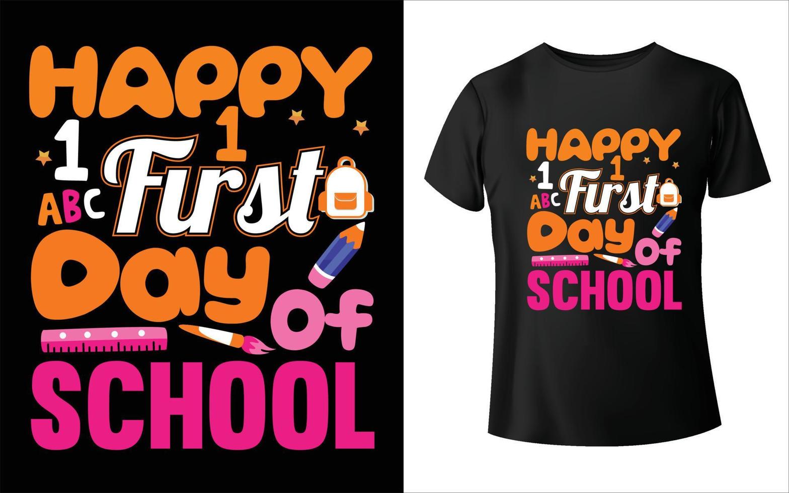 Welcome back to school t-shirt design school vector t-shirt