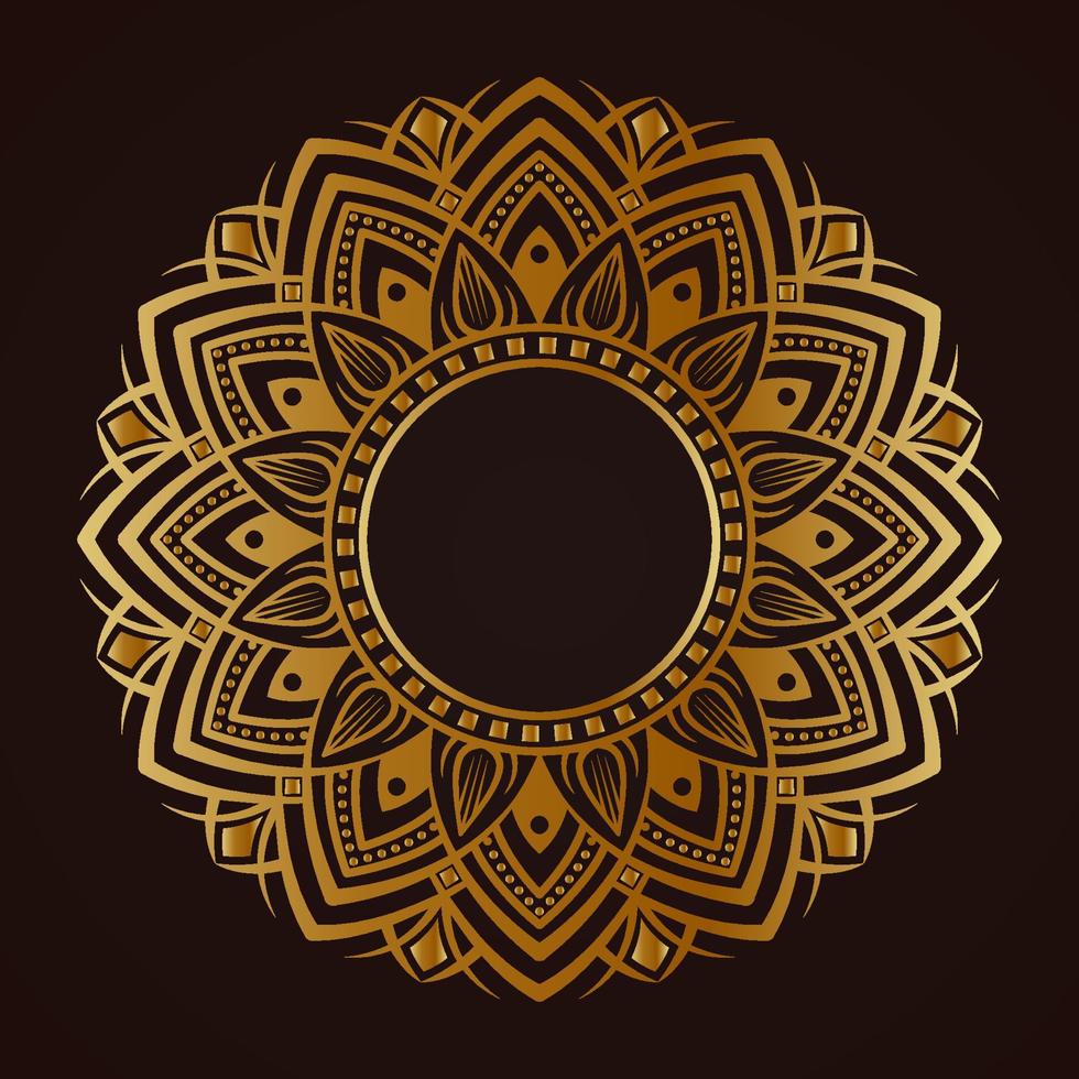 mandala vector golden round decoration