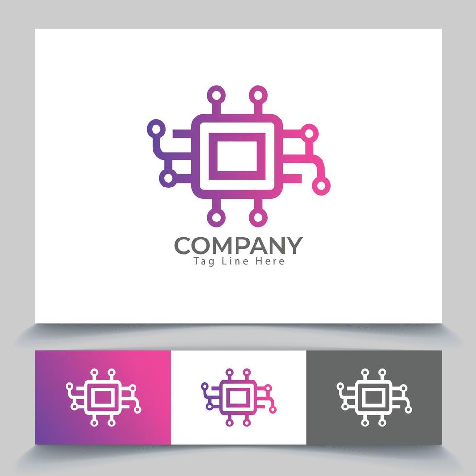 Unique Electronics Logo Template, Premium Vector. Excellent Concept And White Background With Gradient Colour. vector