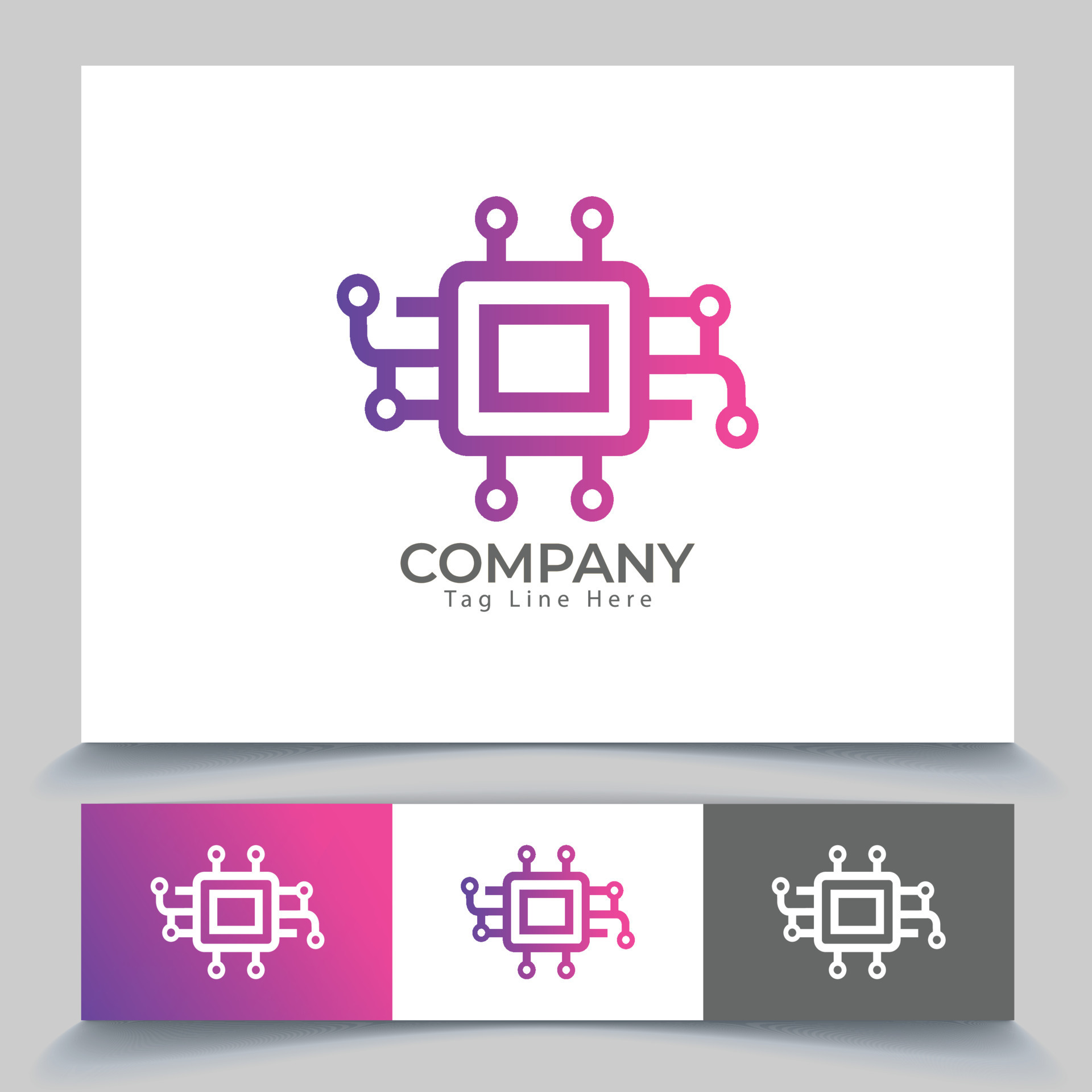 Unique Electronics Logo Template, Premium Vector. Excellent Concept And