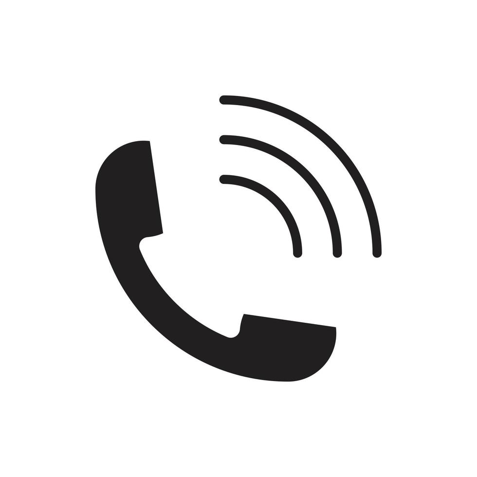 vector de teléfono para presentación de icono de símbolo de sitio web
