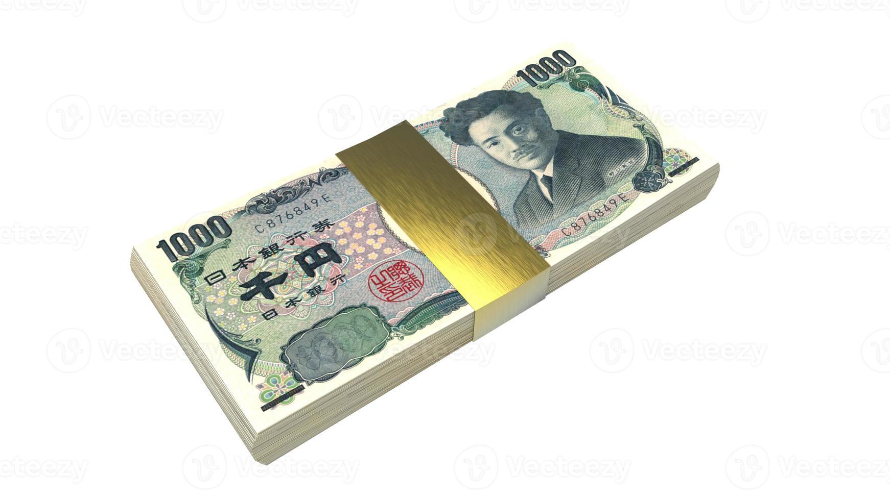 Japanese yen Currency 3d rendering photo