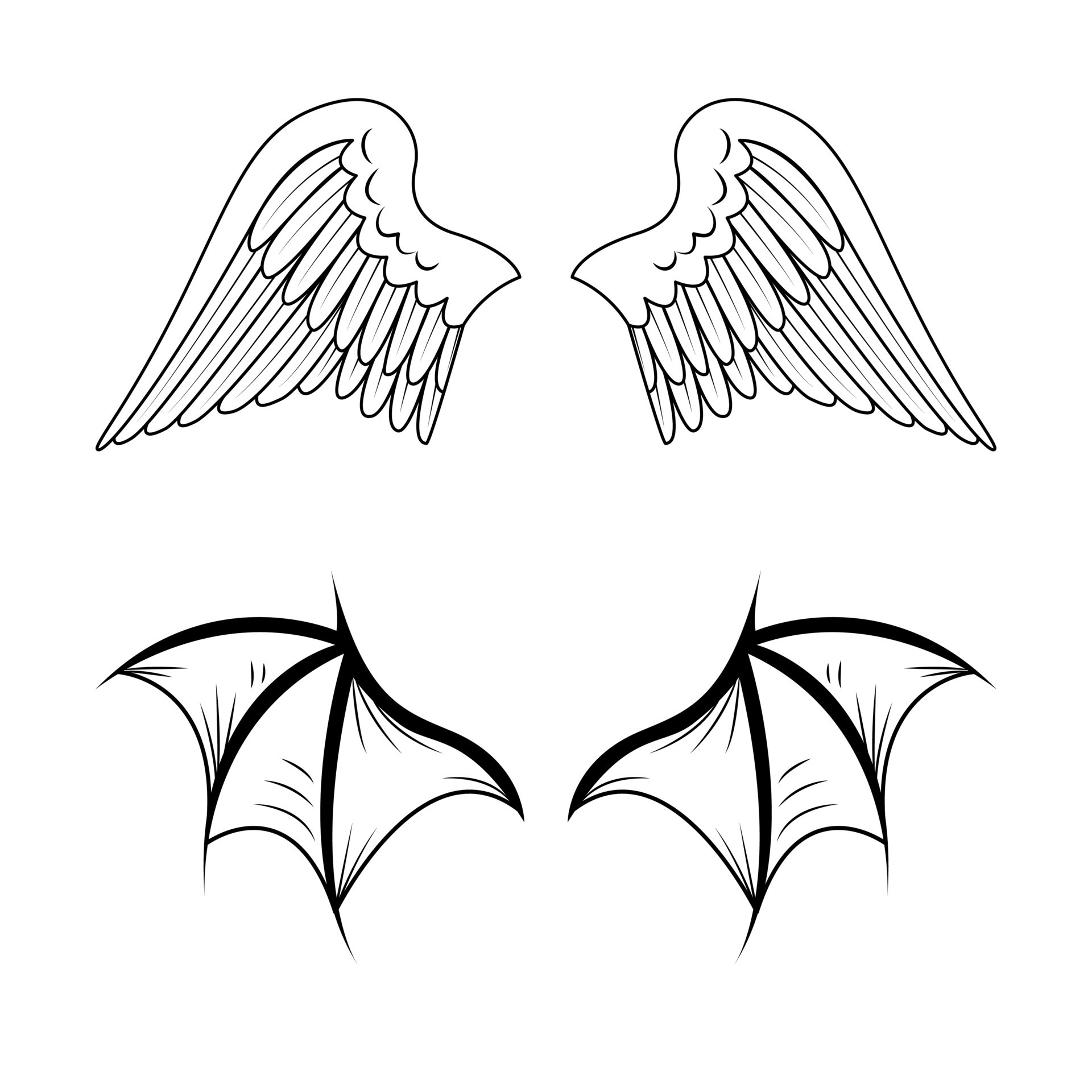 Red demon wings  Wings drawing, Fairy wings drawing, Demon wings