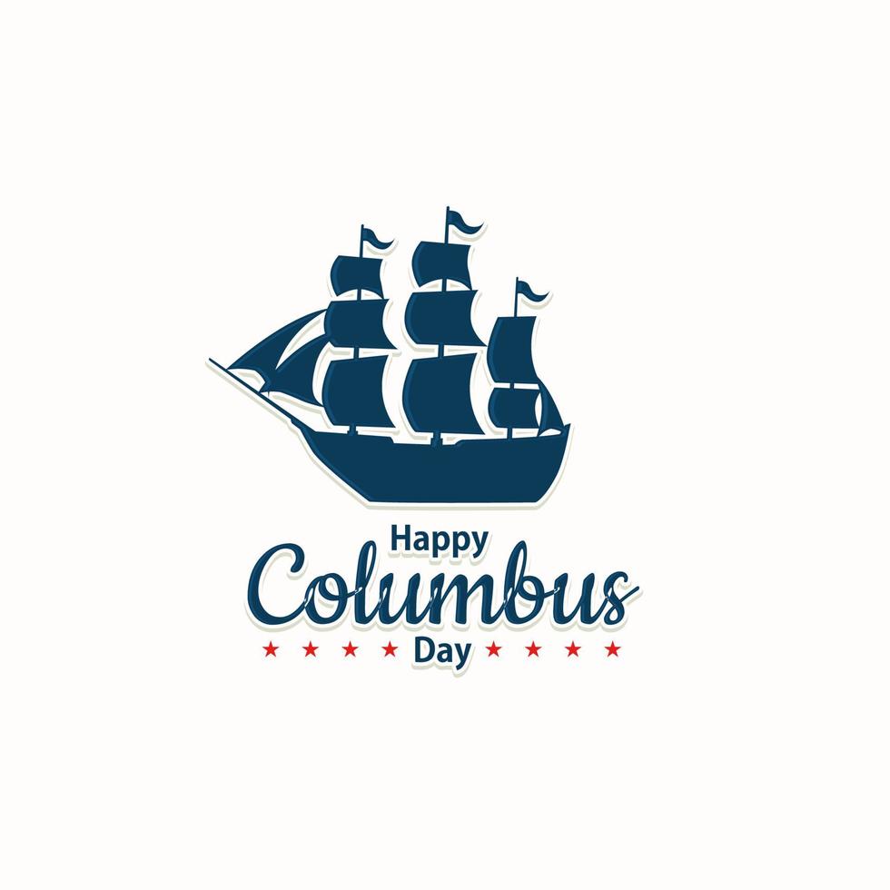 Colombus day. International celebration day vector template. Festival worldwide illustration. Fit for banner, cover, background, backdrop, poster. Vector Eps 10.