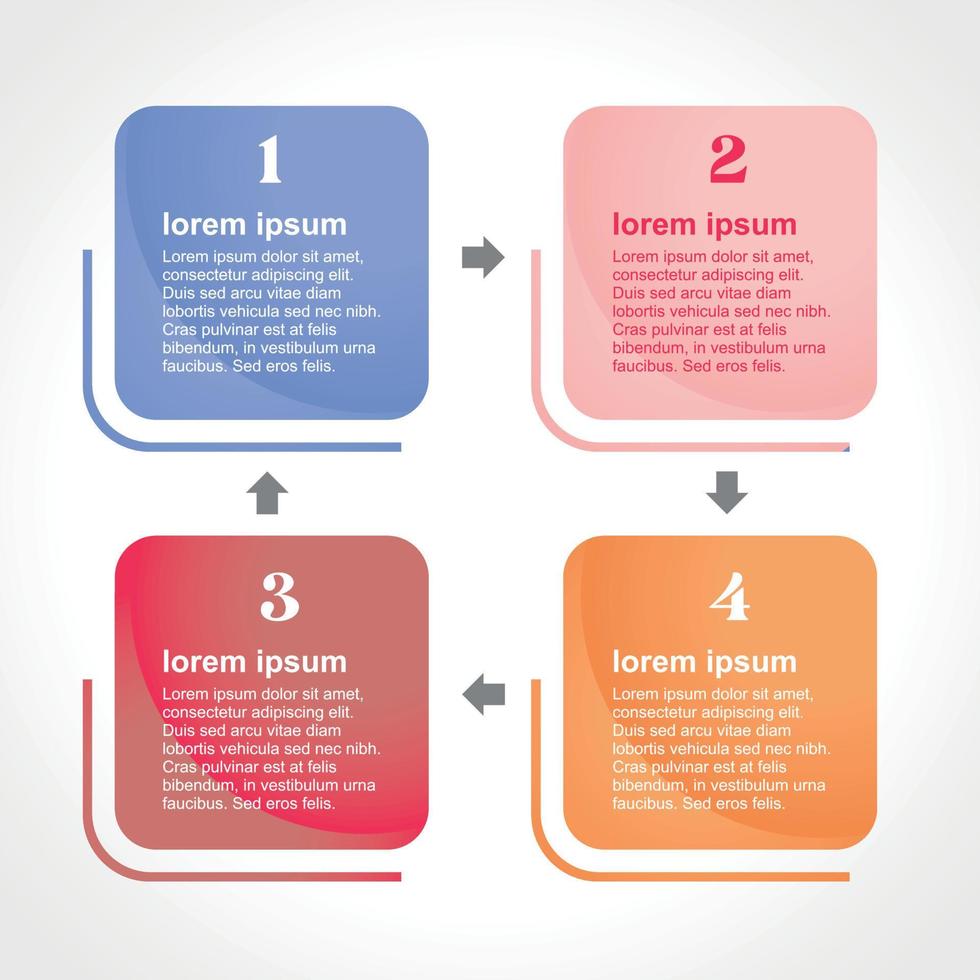 Template Infographic presentation chart business vector