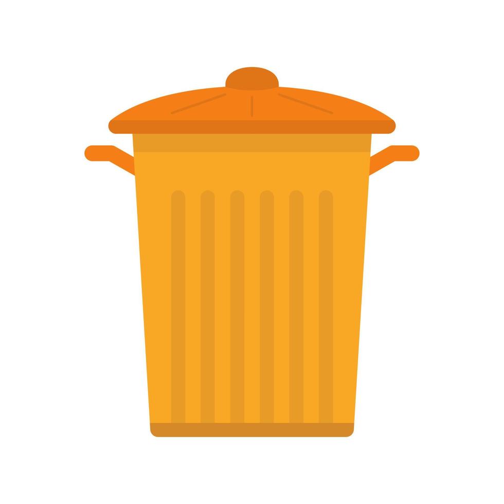 Garbage Bin Line Icon vector