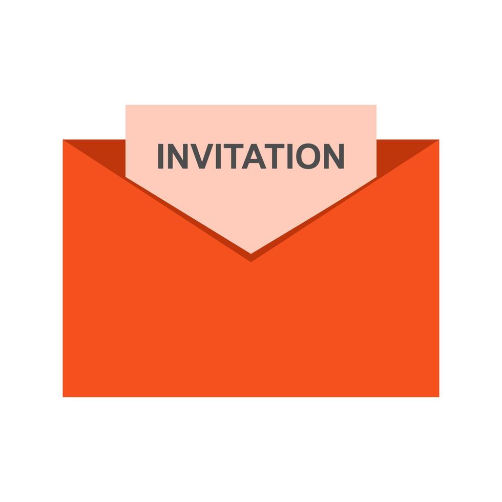 Invitation to Party Line Icon vector