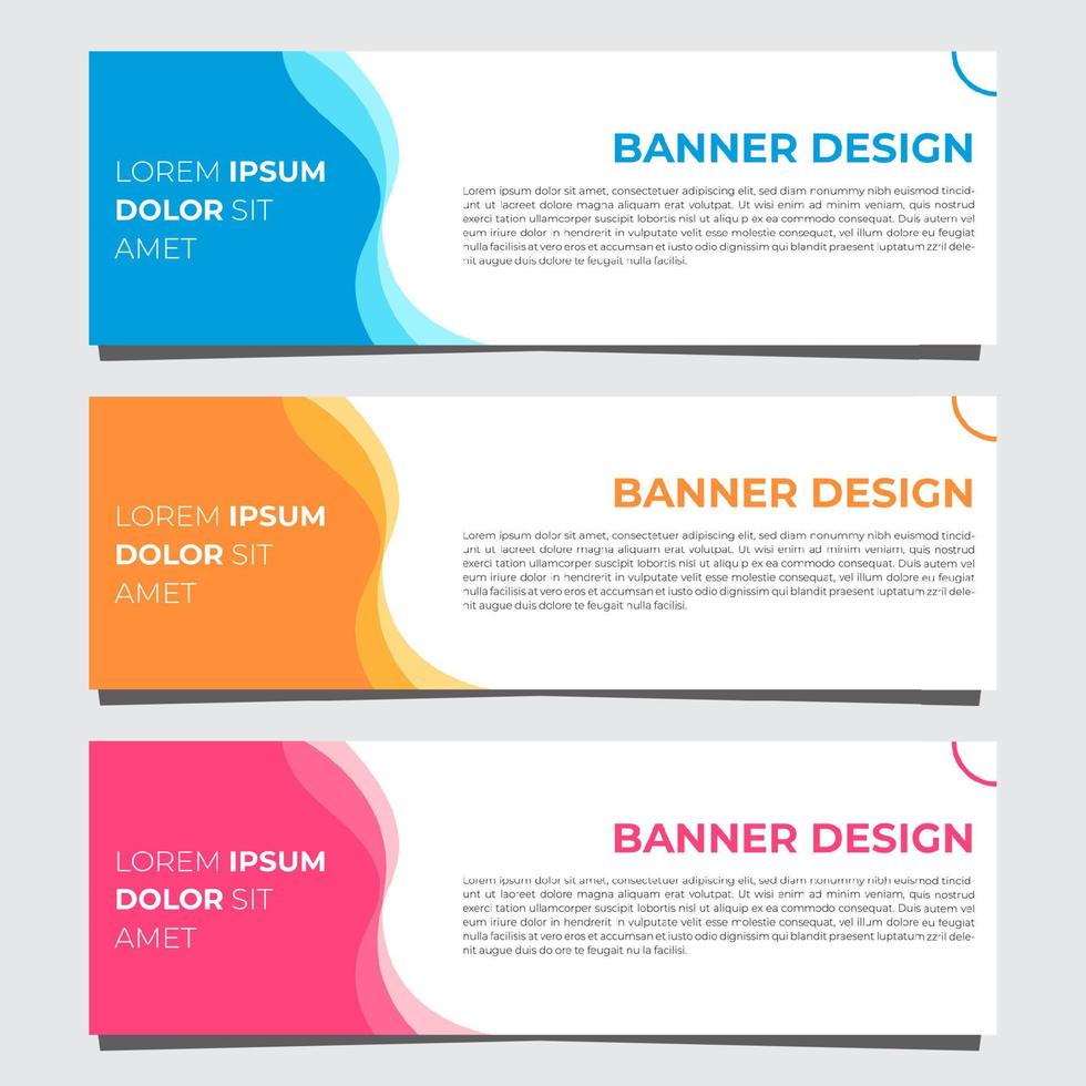 Colorful Banner Template vector