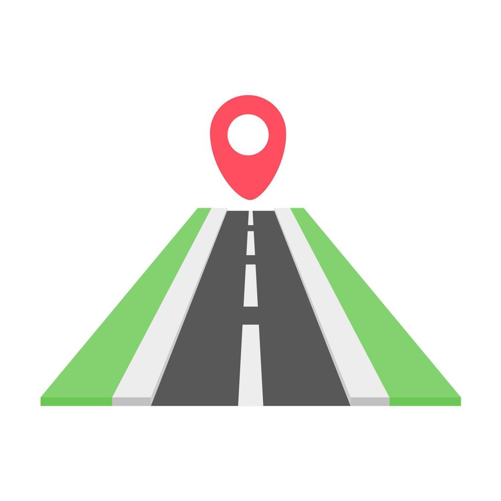 Map on the phone for navigation. sender to receiver vector