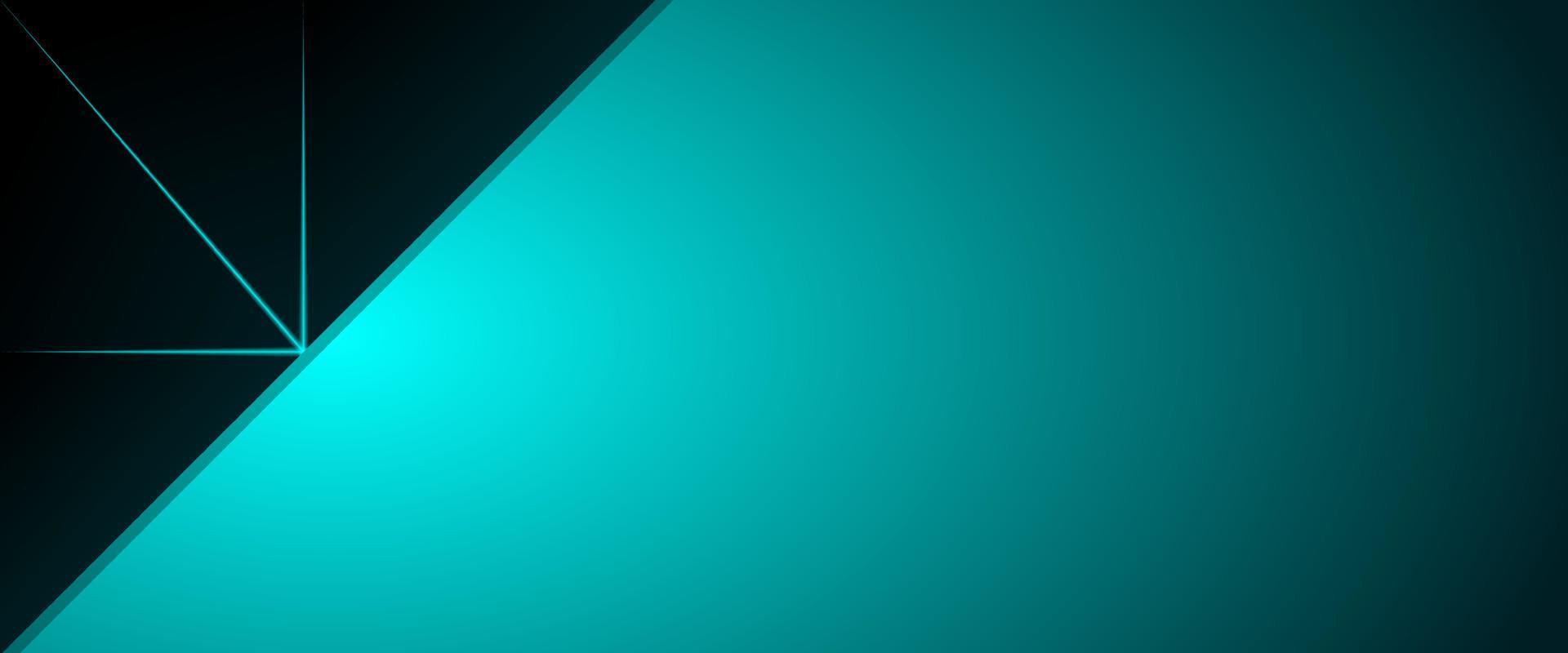 Abstract tech banner graphic design. Polygonal background in black