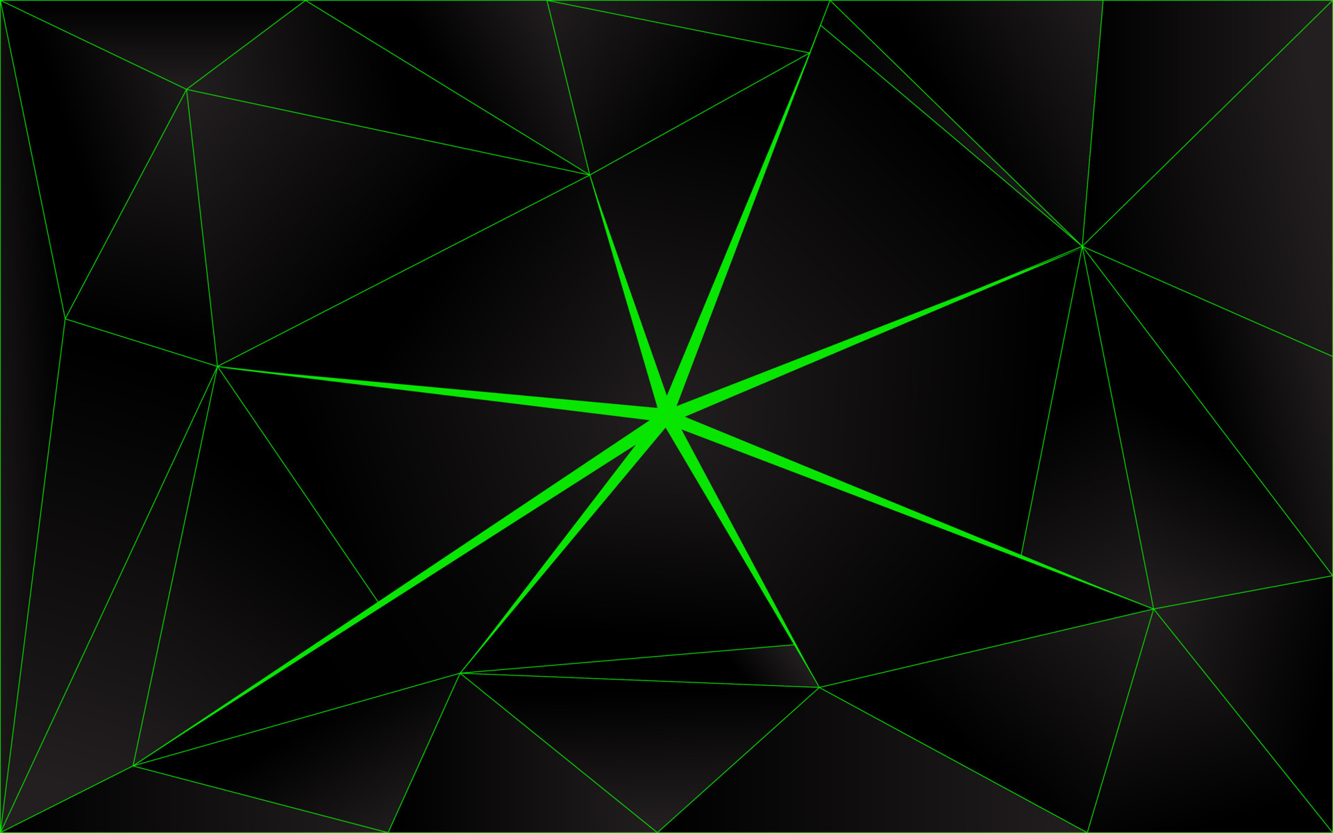 Modern mosaic wallpaper in black and green neon colors. Stylish