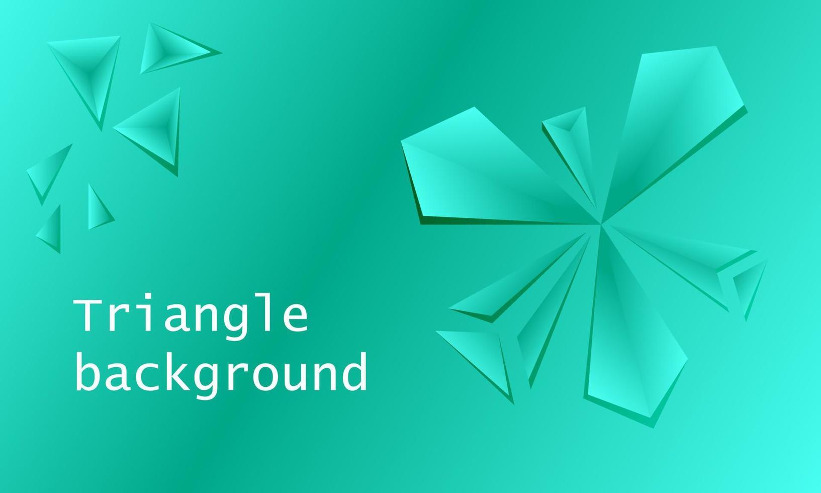 Abstract triangle background. 3D triangles. Modern wallpaper. Banner template with place for text. Vector illustration