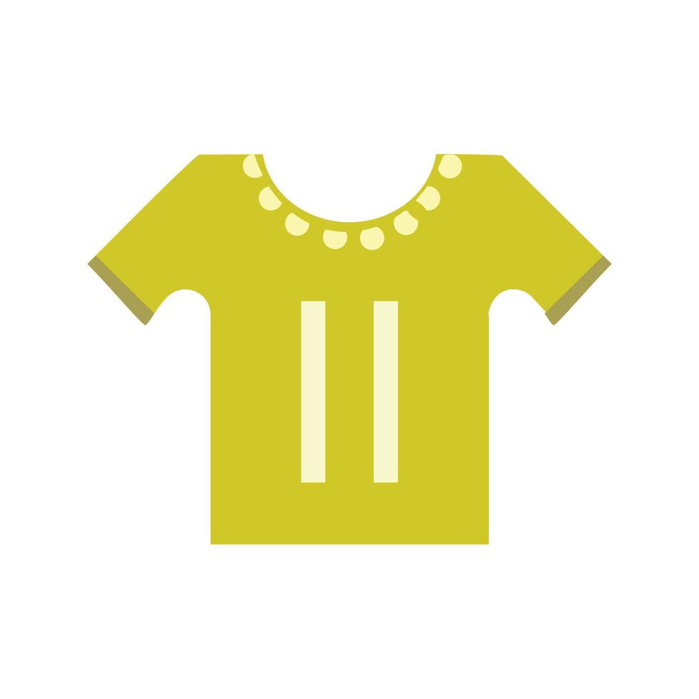 Small Shirt Flat Multicolor Icon vector