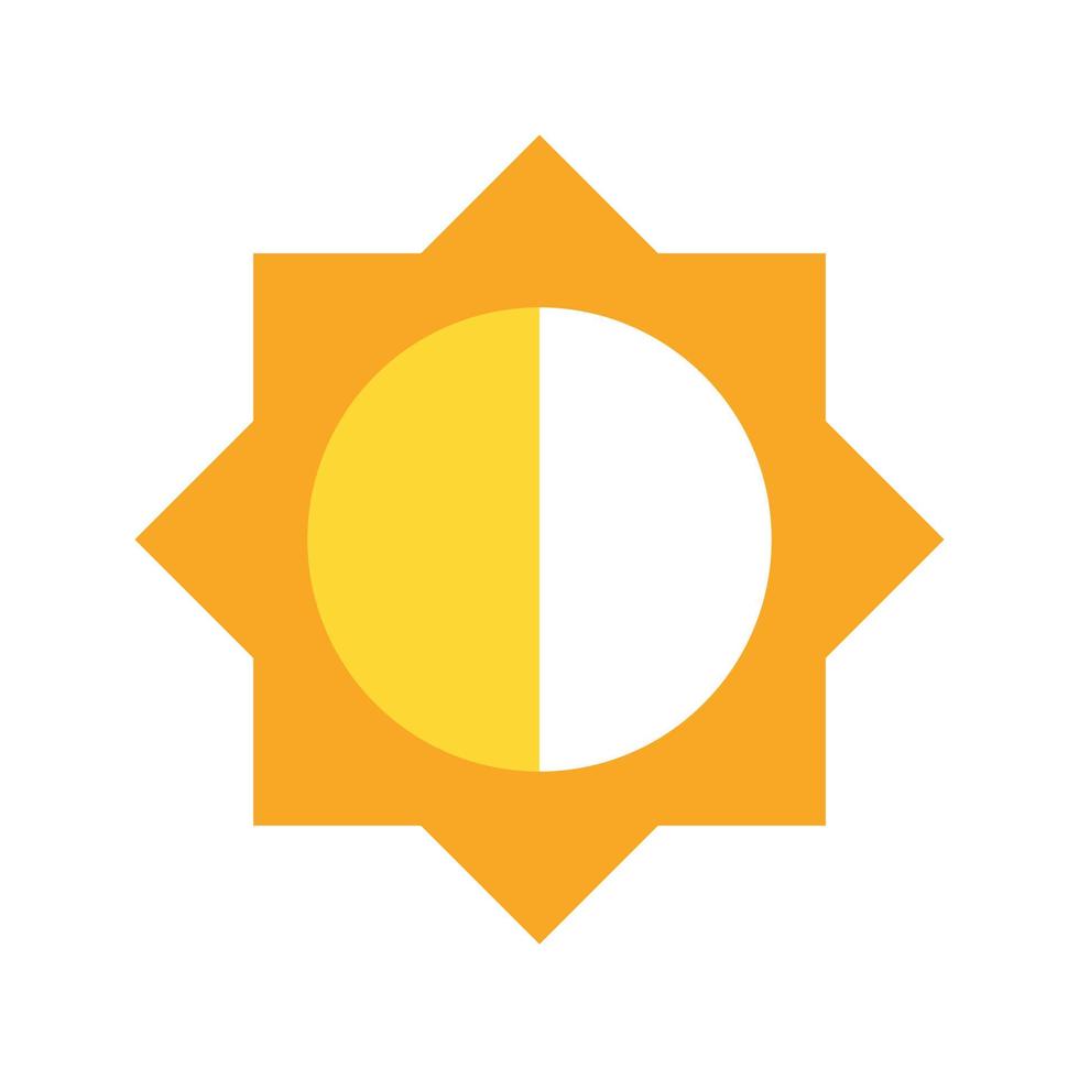 Brightness II Flat Multicolor Icon vector