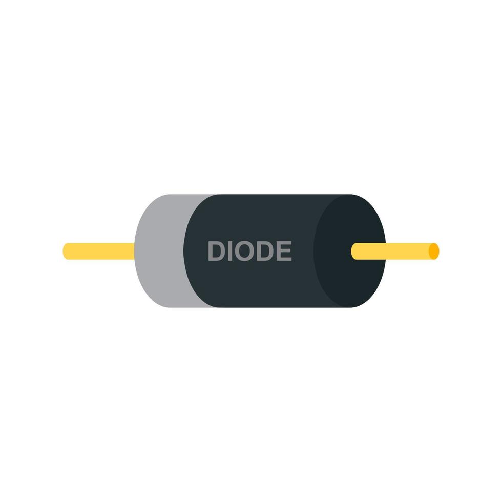 Diode Flat Multicolor Icon vector