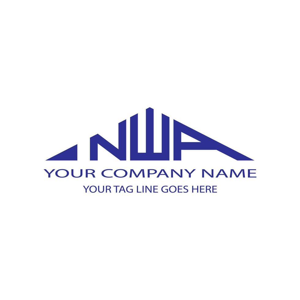 NWA letter logo creative design with vector graphic