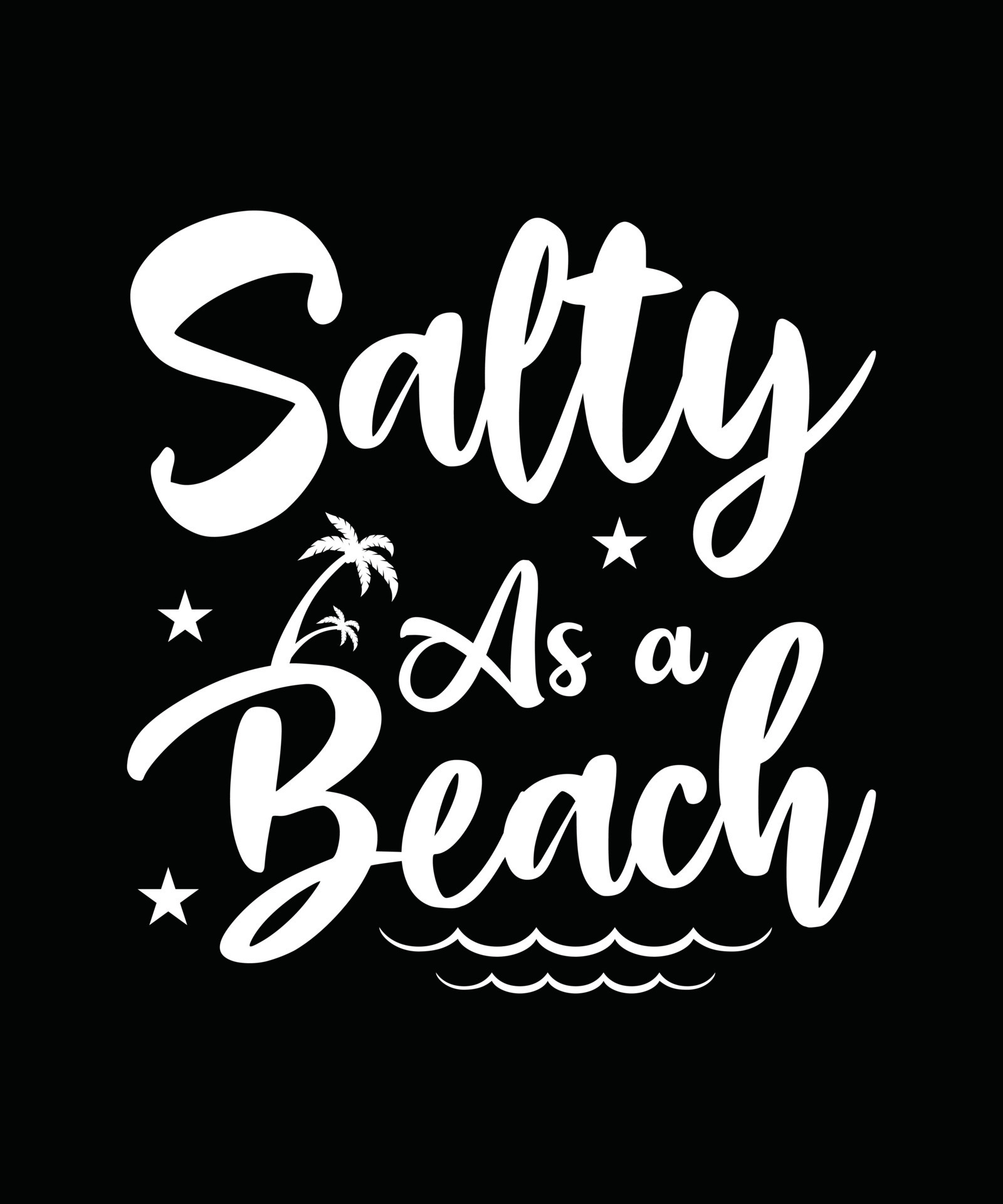 Salty as a beach summer t-shirt design 9263340 Vector Art at Vecteezy