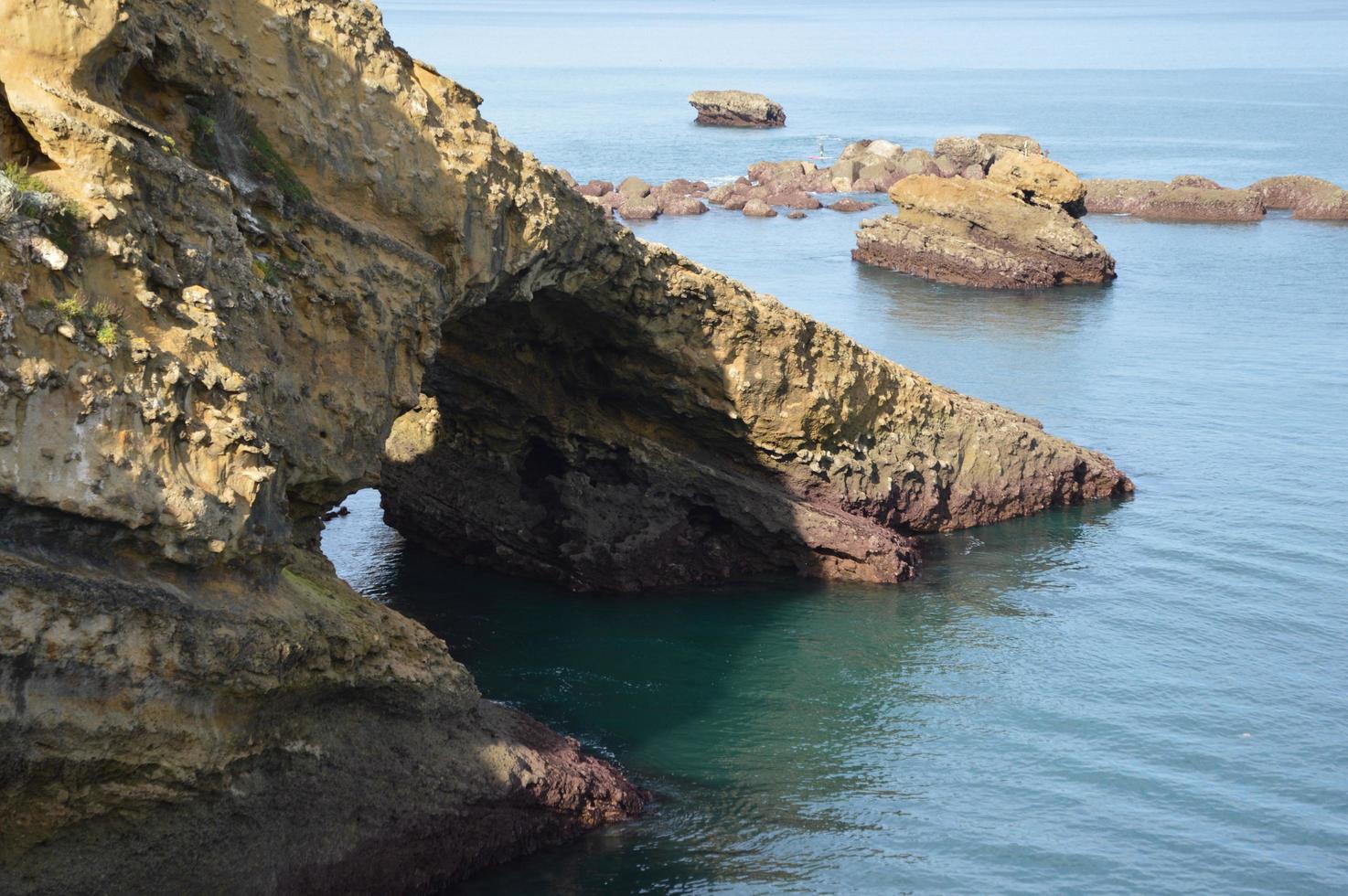 Low tide on the cost from Biarritz photo