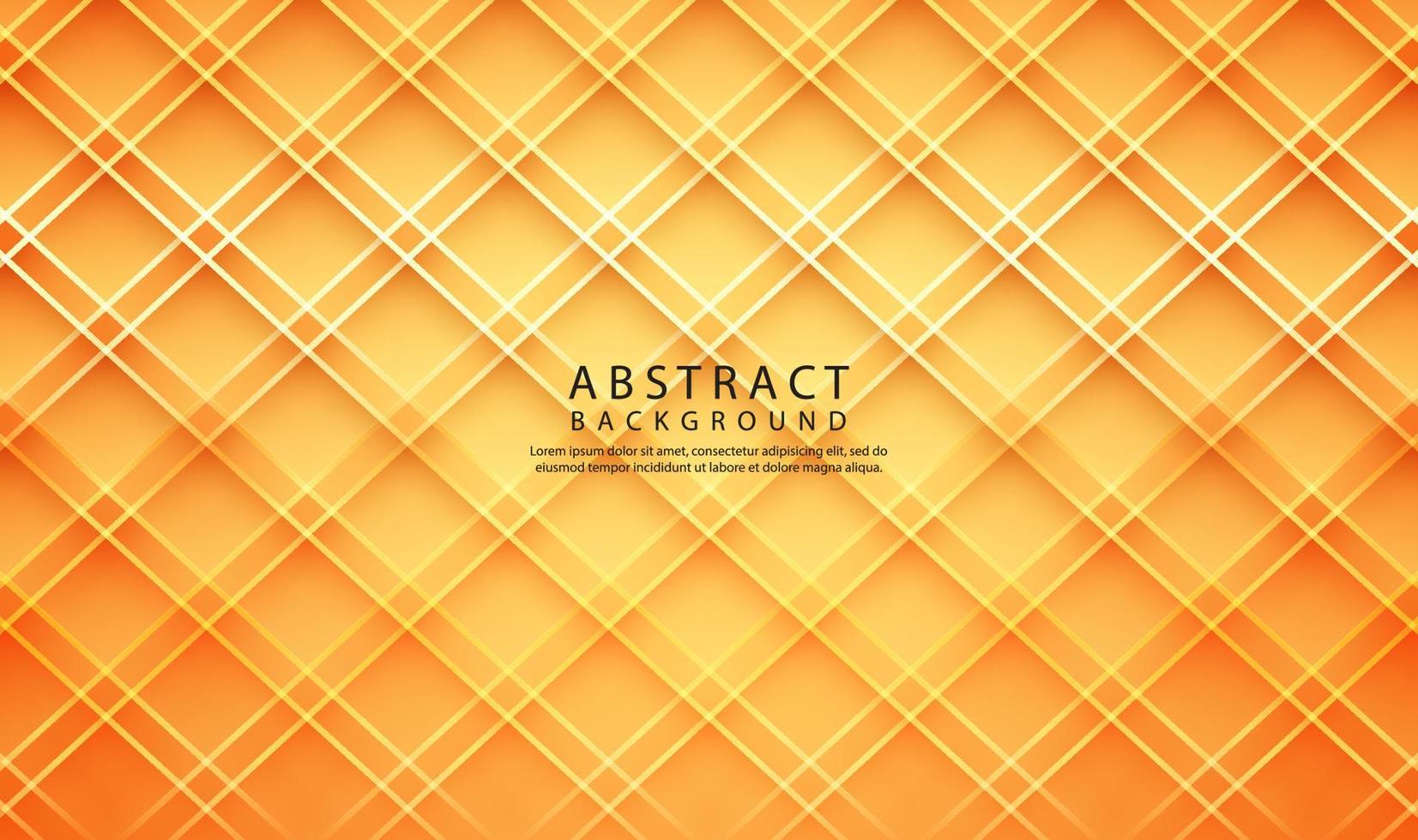 Capa de superposición de fondo abstracto geométrico naranja 3d en espacio brillante con efecto de textura de corte de línea. elemento de diseño gráfico concepto de estilo elegante para volante de banner, tarjeta, portada de folleto o página de inicio vector